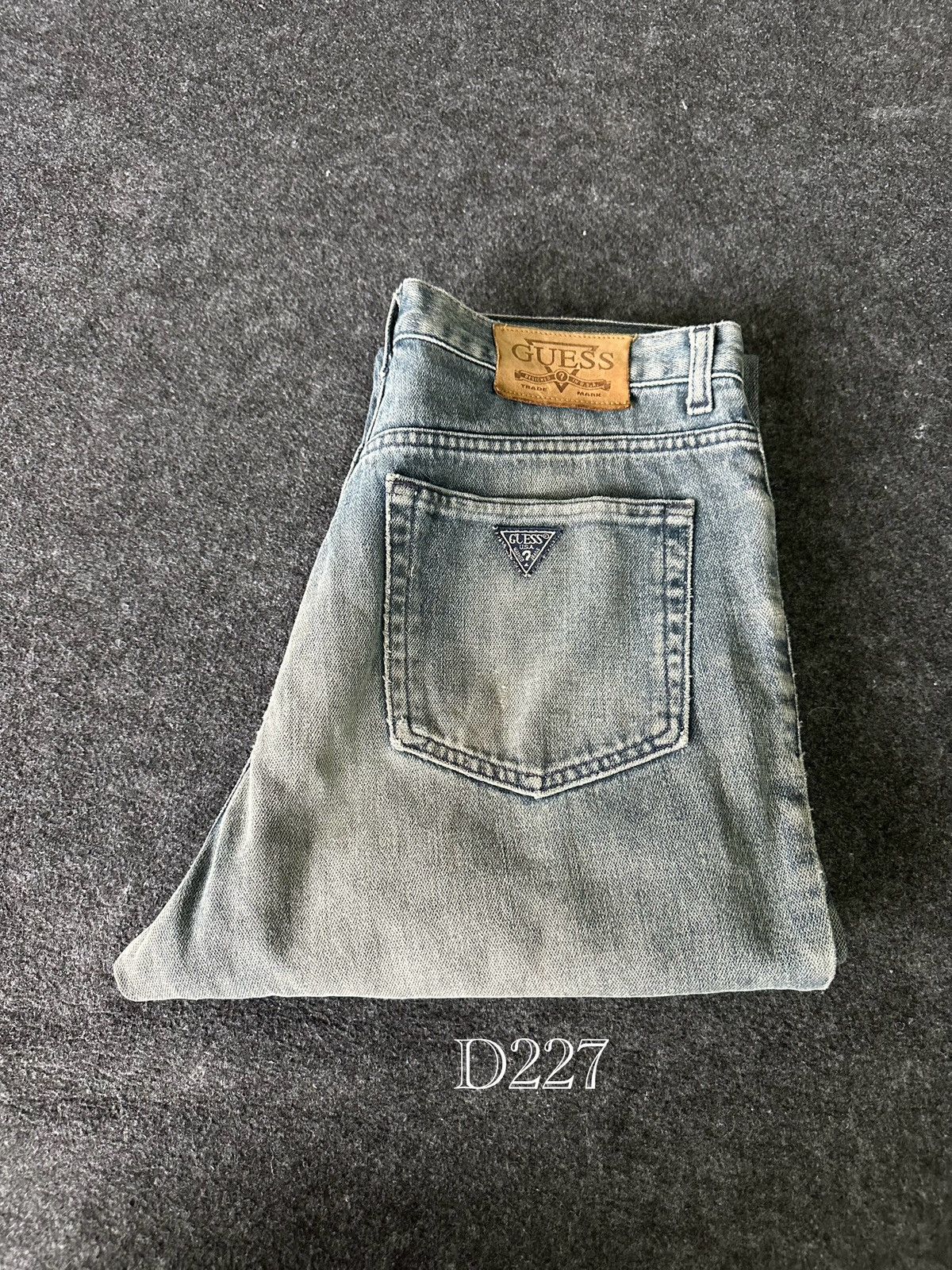 Guess × Vintage Vintage Guess Denia Usa Distressed Denim D227 Size US 33 - 15 Thumbnail