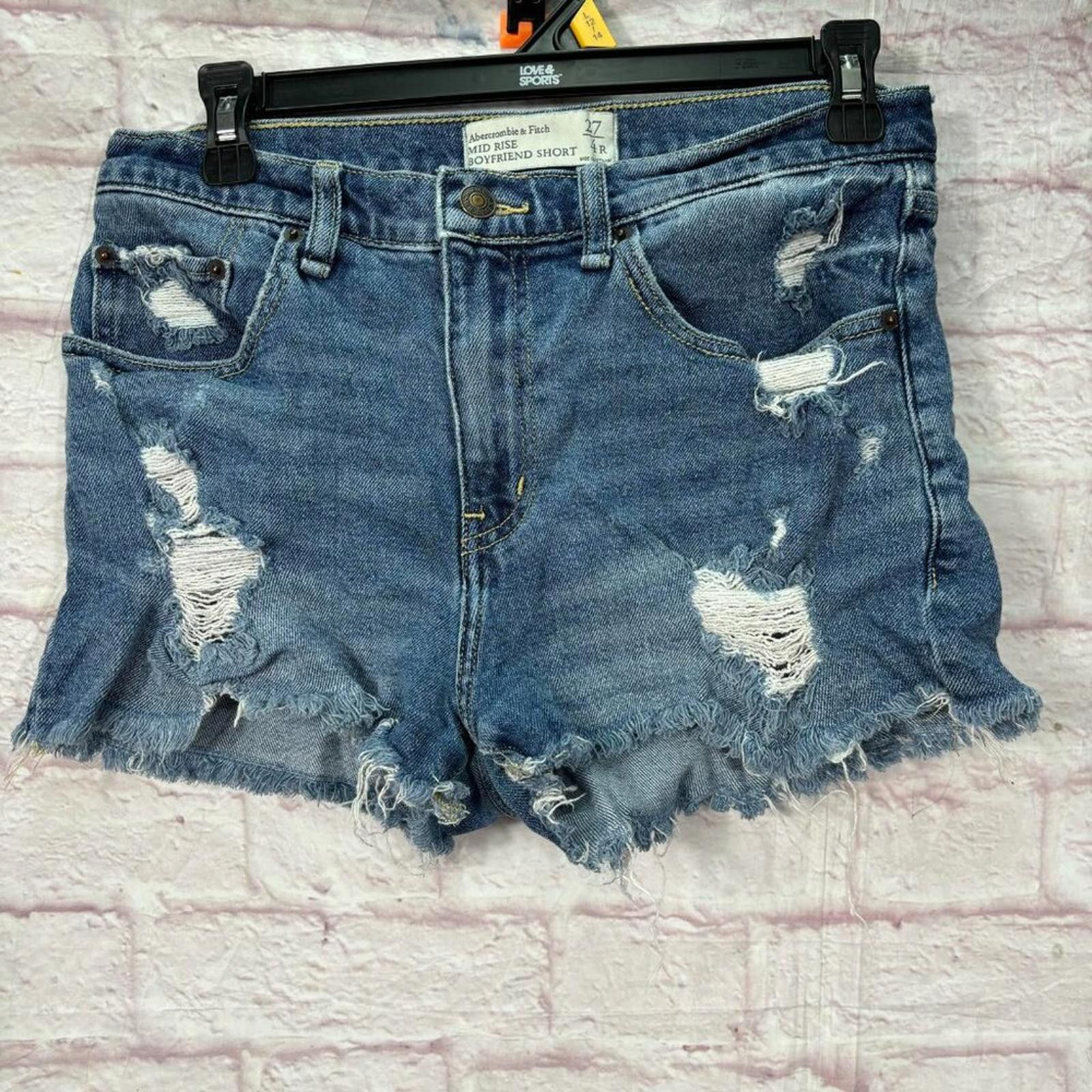 Abercrombie & Fitch Abercrombie & Fitch Midrise Boyfriend Shorts Size 27/4 Size 27" / US 4 / IT 40 - 2 Thumbnail