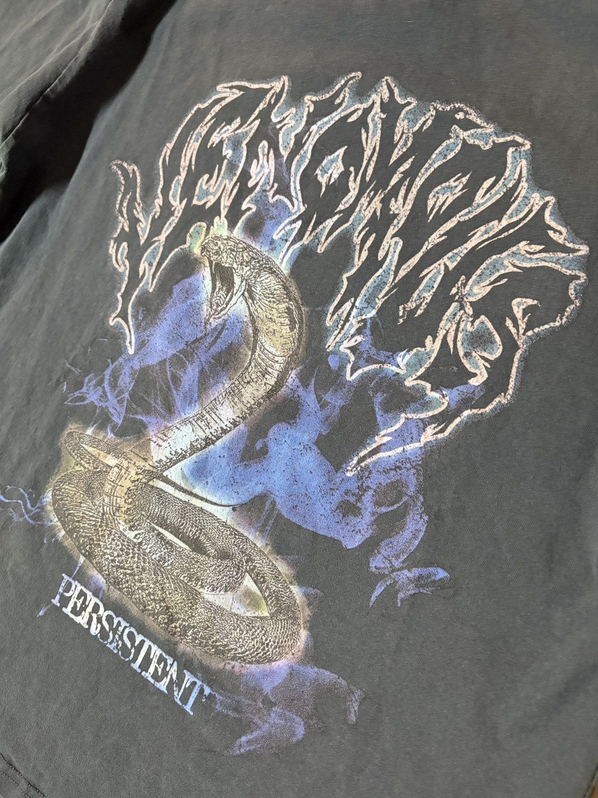 Other Y2K Snake Tee T-shirt Oversized Faded Black Size Medium Size US M / EU 48-50 / 2 - 2 Thumbnail
