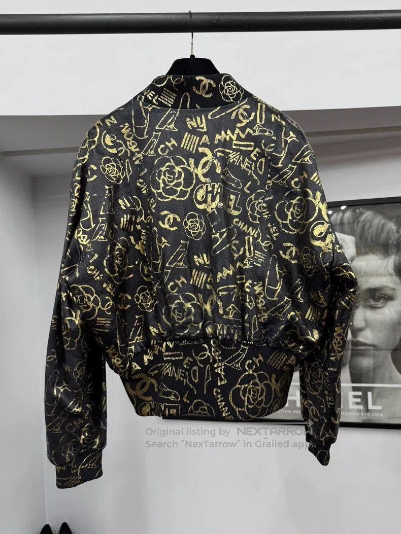 Chanel Chanel Egypt Graffiti Leather Jacket. Size US M / EU 48-50 / 2 - 3 Thumbnail