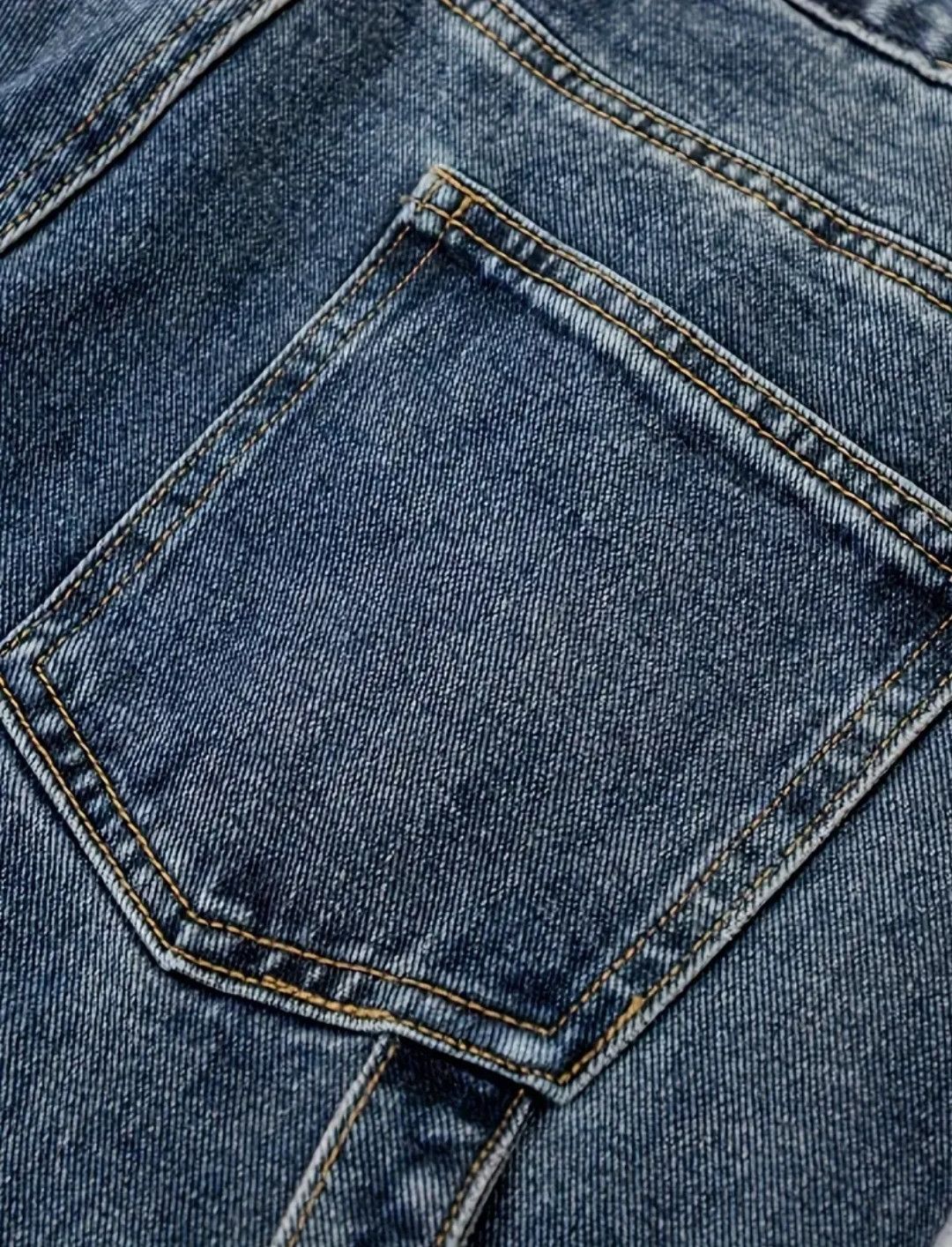 Japanese Brand × Jean Versatile Street Work Denim With Strap Bold Lining Size US 34 / EU 50 - 3 Thumbnail