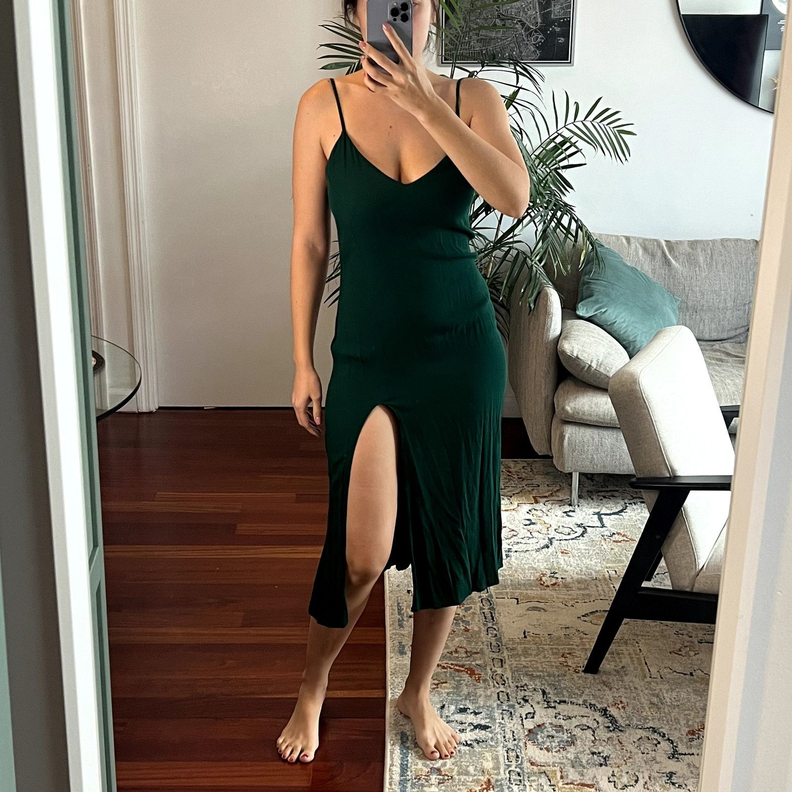 sachin and babi light blue dress Emerald Green Maxi Dress with Sleeves main image 0