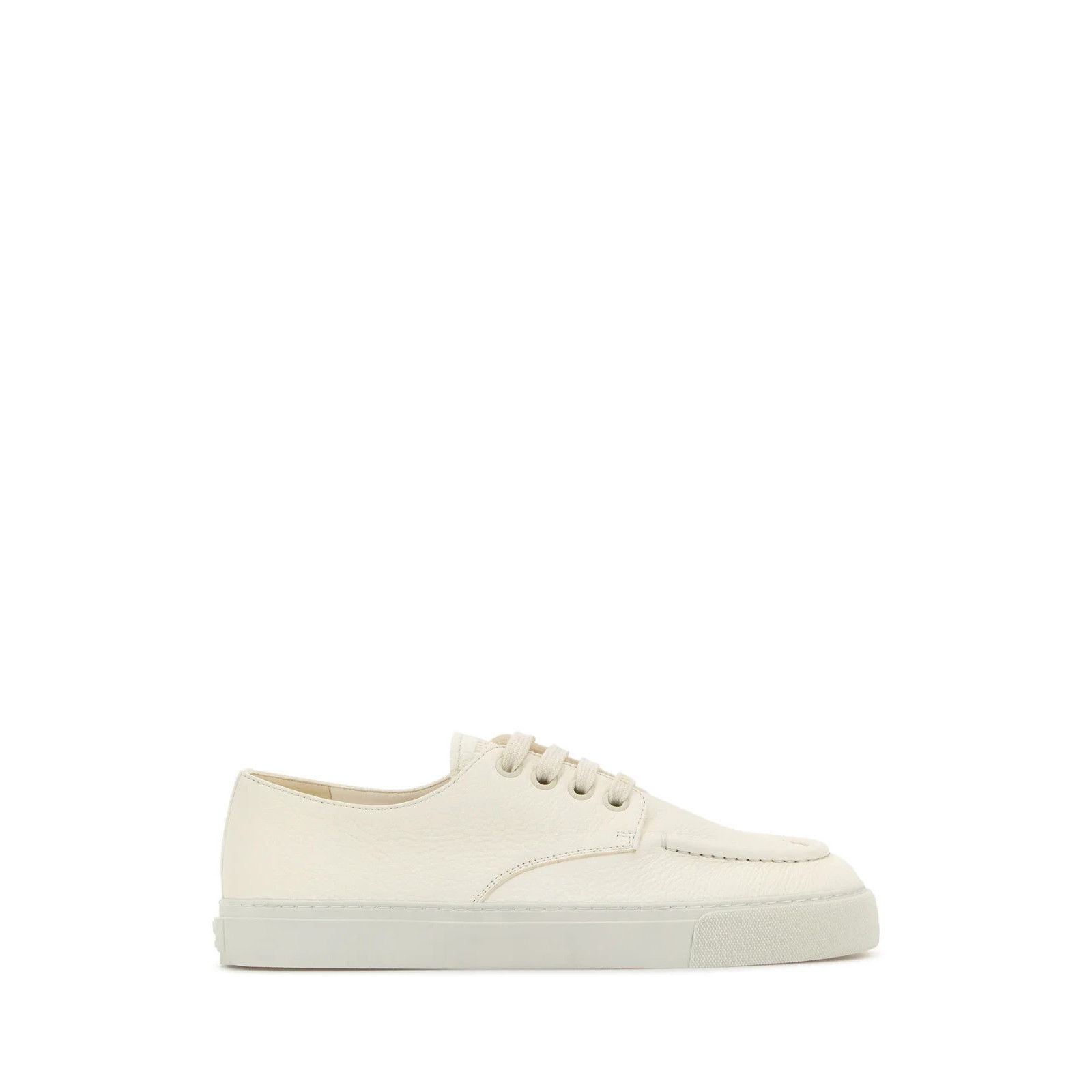 Prada PRADA Ivory Leather Sneakers New And Authentic (Men's size:1 Size US 11 / EU 44 - 5 Thumbnail