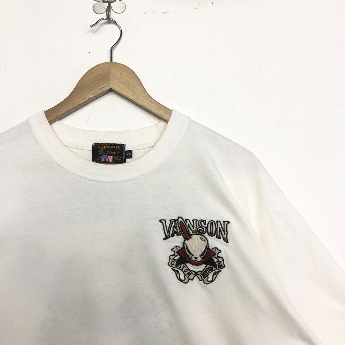 Vanson Leathers VANSON X T.F.O.A COSTOM FREEDOM TRAIL EMBRIODERY TSHIRT Size US XXL / EU 58 / 5 - 5 Thumbnail