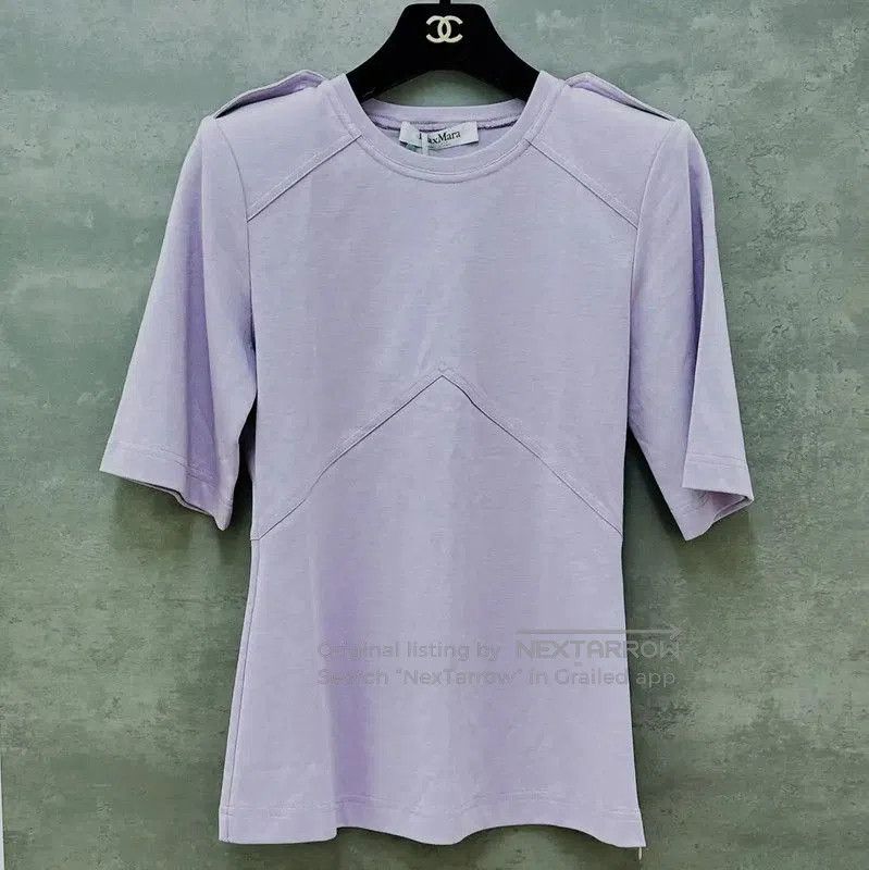 Max Mara MaxMara Summer Lavender Cotton Women's T-Shirt . Size M / US 6-8 / IT 42-44 - 1 Thumbnail