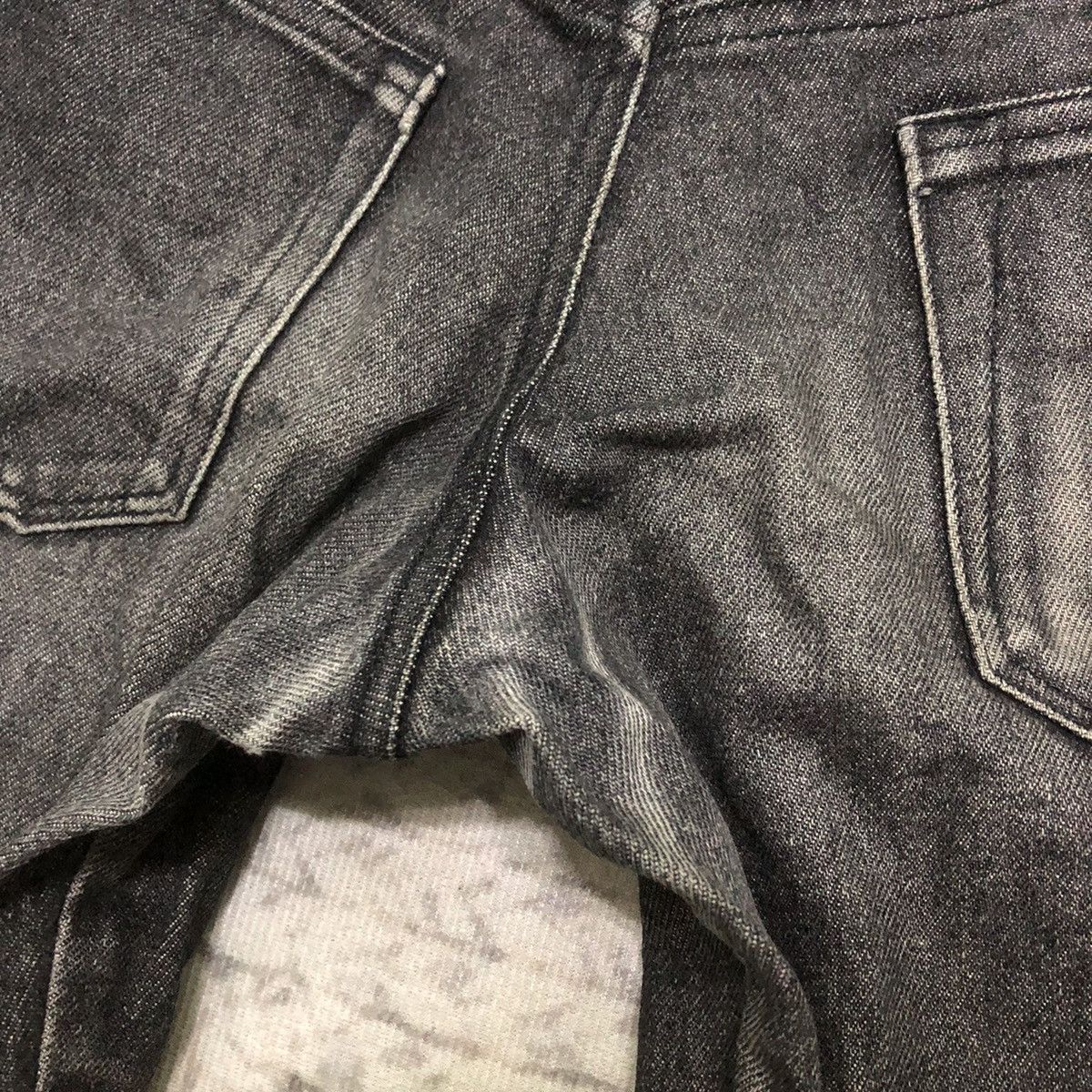Rare Distressed Japanese Brand Punk Bondage Flare Jeans