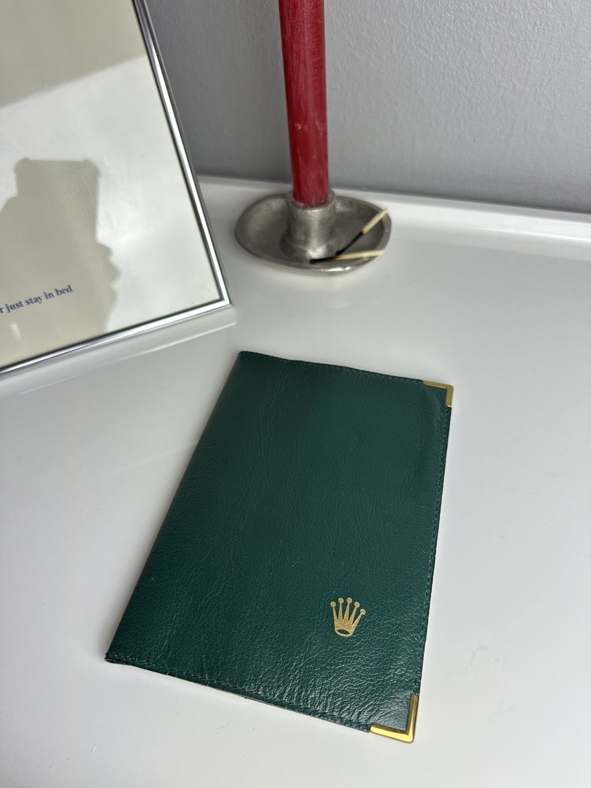 Rolex Rolex Green Leather Document Holder Size ONE SIZE - 1 Thumbnail