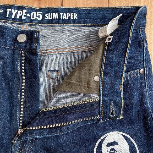 Bape BAPE MIX LOGO Denim Pants a bathing ape NIGO ★size XL Size US 36 / EU 52 - 7 Thumbnail
