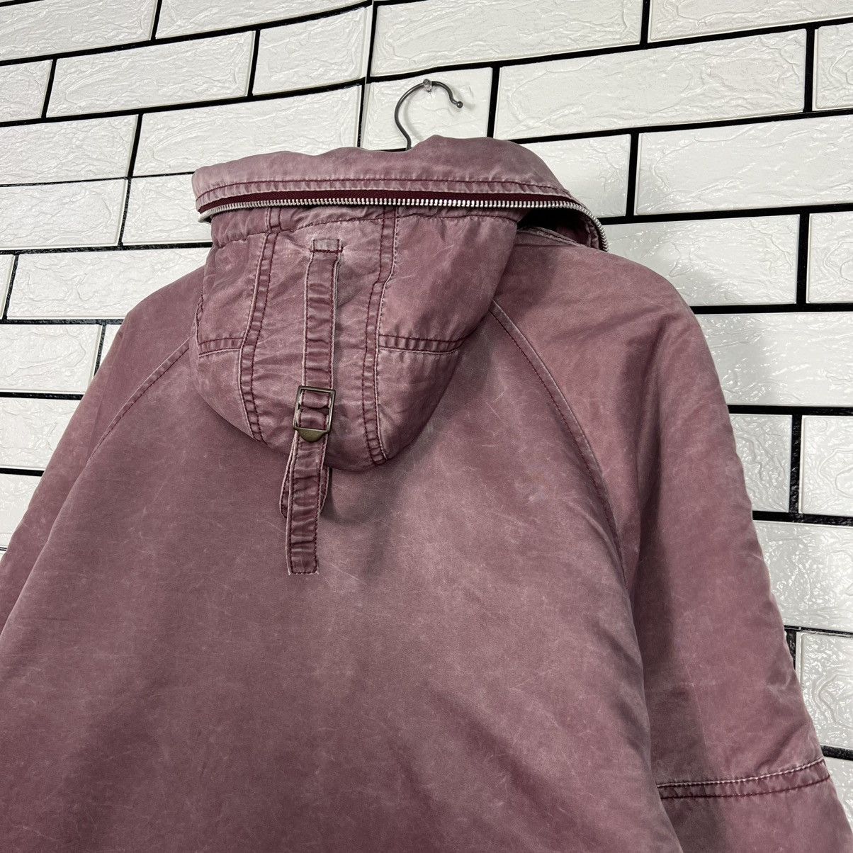 Vintage PARACHUTING Maroon Parka Fullzip Hooded Jacket #3963-C180 Size US L / EU 52-54 / 3 - 20 Thumbnail