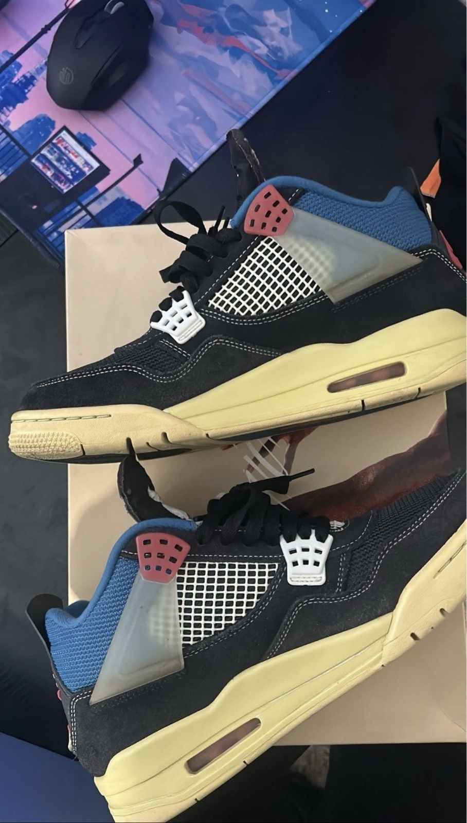 Jordan Brand × Union LA Air Jordan 4 Retro Union LA Off Noir Size US 9.5 / EU 42-43 - 8 Thumbnail
