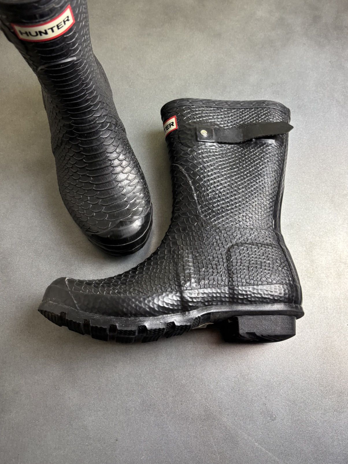 Hunter Hunter Carnaby Boa Short Hunter Boots Rain Snake Rain Rubber Size US 7 / IT 37 - 25 Thumbnail