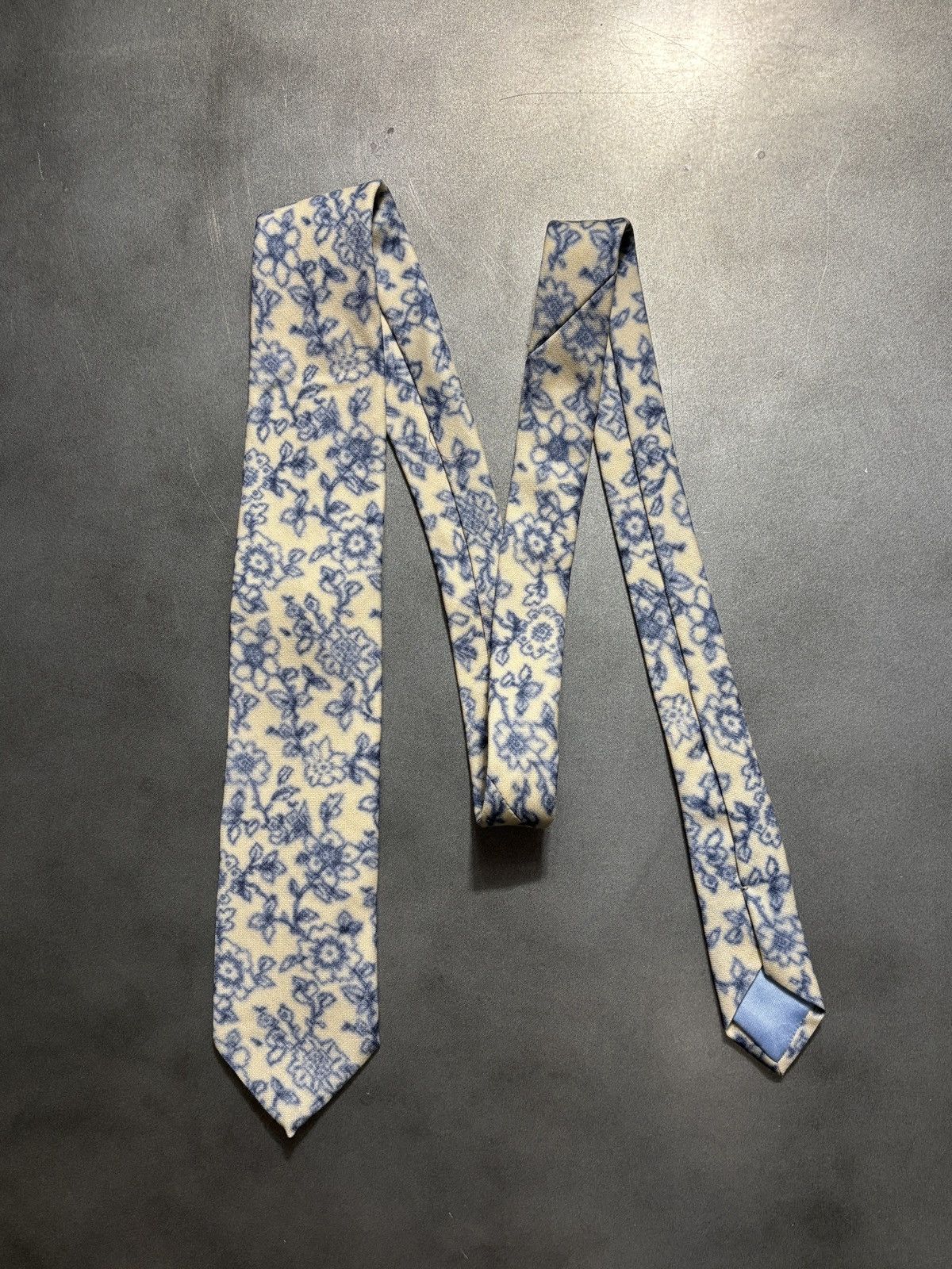 Vintage Vintage English Blue Willow Plate JPG Tattoo Pattern Necktie Size ONE SIZE - 1 Thumbnail