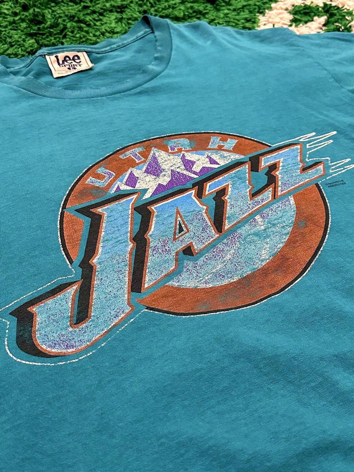 Vintage Vintage Utah Jazz Logo Tee Size Large Size US L / EU 52-54 / 3 - 2 Thumbnail