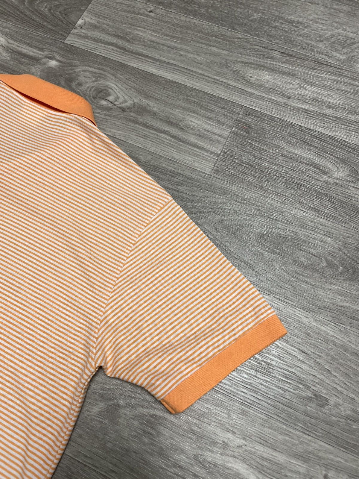 Lacoste Vintage Lacoste Orange Striped Polo Shirt Size US M / EU 48-50 / 2 - 15 Thumbnail