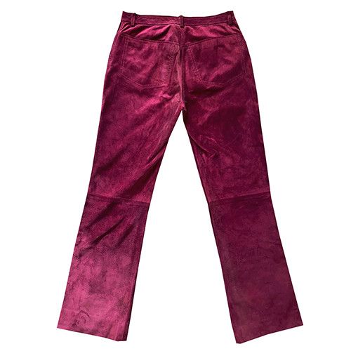 DKNY leather pink pants Size 28" / US 6 / IT 42 - 3 Thumbnail