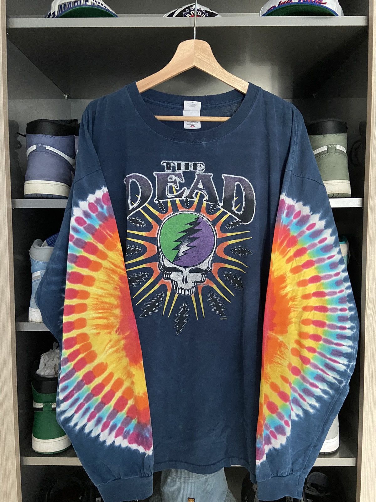 image of 2003 Grateful Dead “The Dead” Longsleeve in Navy, Men's (Size 2XL)