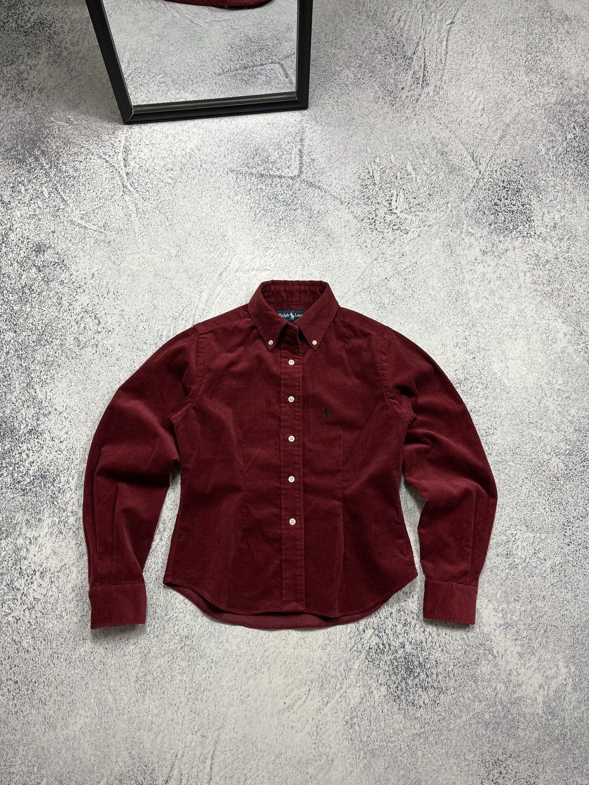 Polo Ralph Lauren × Vintage 🔥 Vintage Polo Ralph Lauren Velour Cropped Jacket Luxury Y2k Size S / US 4 / IT 40 - 1 Thumbnail
