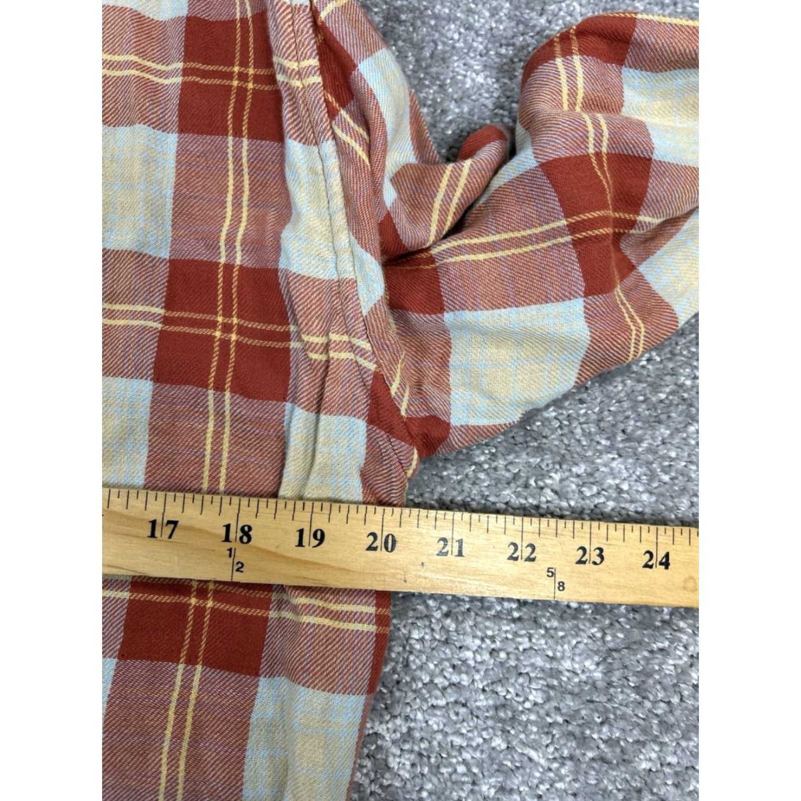 J.Crew J.CREW Button-Up Shirt Mens M Brown Beige Gray Cotton Plaid Knit Long Sleeve Casual Fall Winter Spring Size US M / EU 48-50 / 2 - 7 Thumbnail