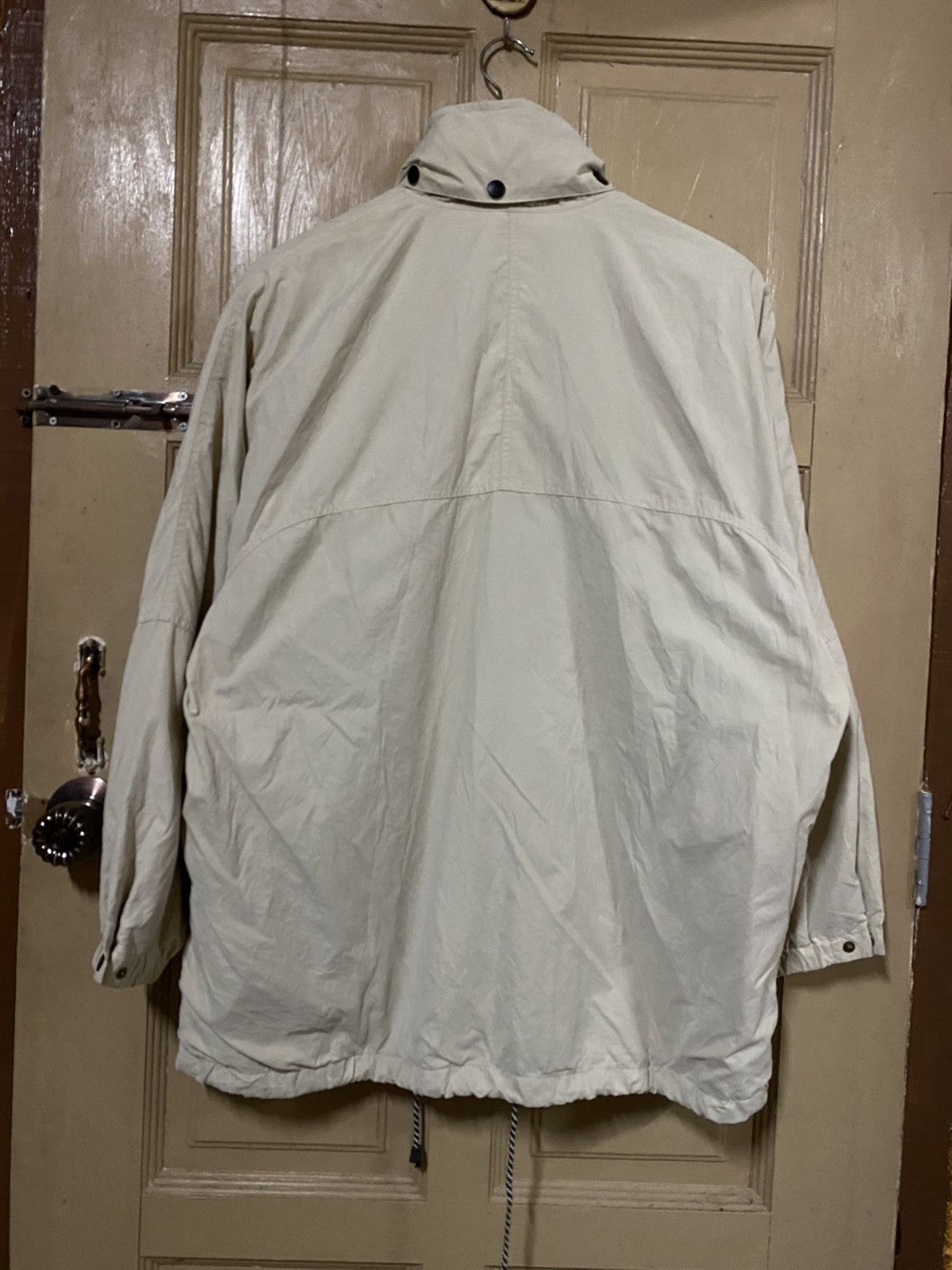 Vintage Claudio Valentino Paris Vintage Windbreaker Jacket - Beige Size US L / EU 52-54 / 3 - 6 Thumbnail
