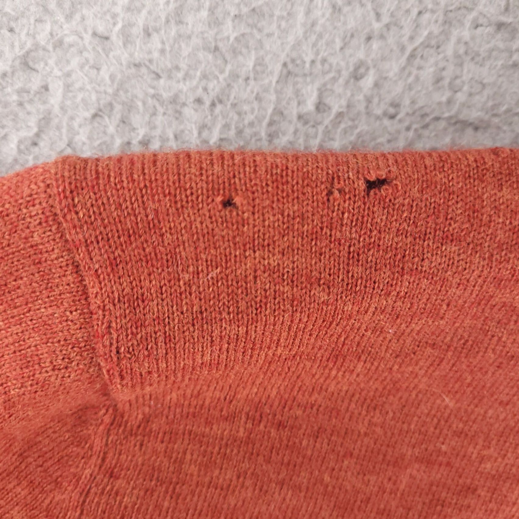 Vintage Sarah Spencer Sweater Womens Small Orange Merion Wool Turtleneck Size S / US 4 / IT 40 - 4 Thumbnail