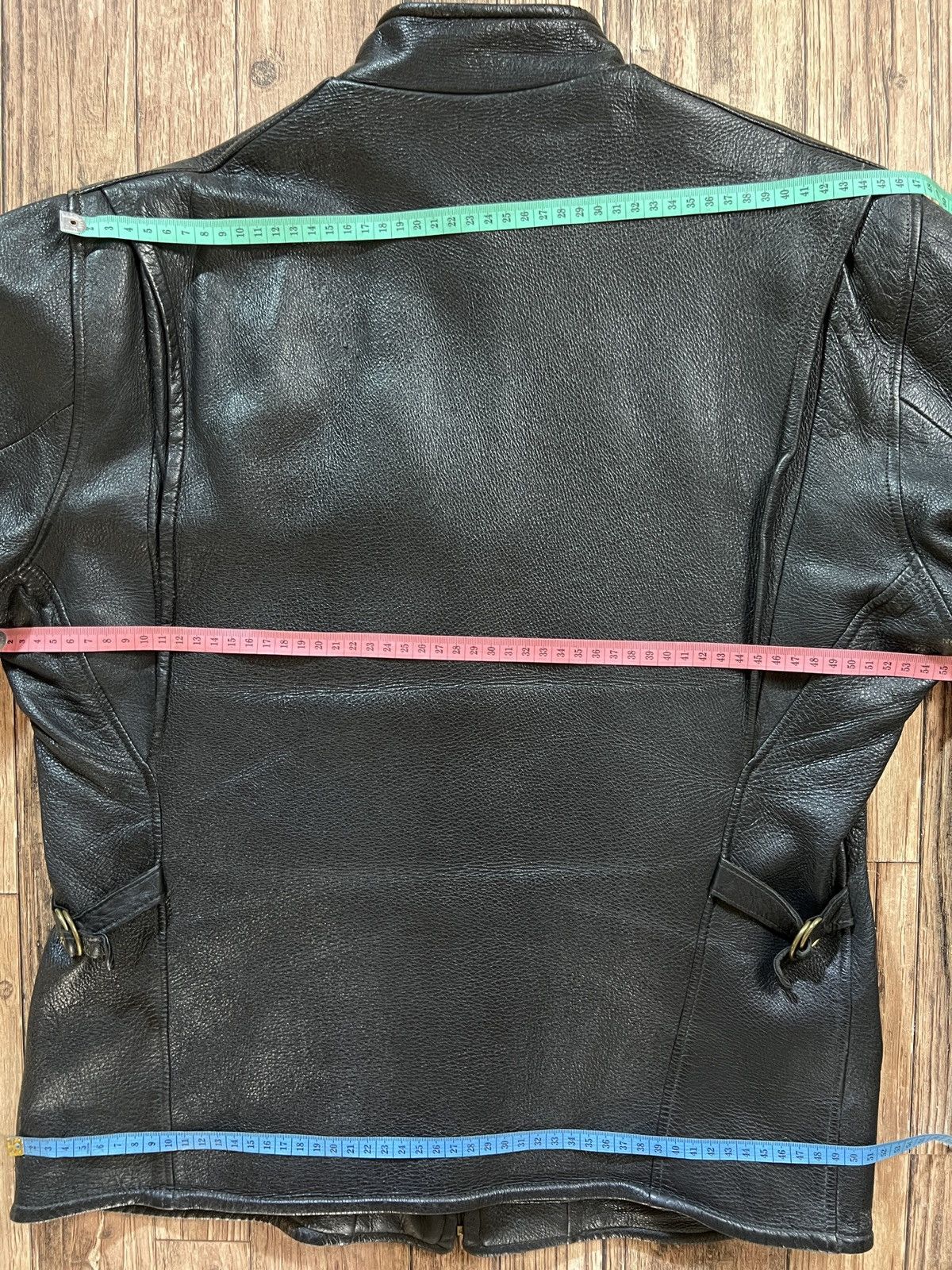 Vintage Deerskin Cafe Racer Black Motorcycle Jacket Size US L / EU 52-54 / 3 - 10 Thumbnail