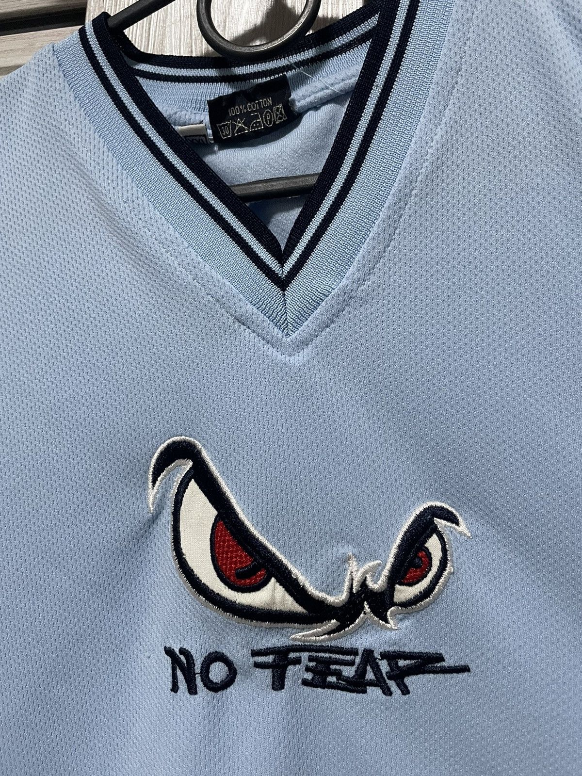 No Fear Vintage NO FEAR Center Logo Embroidered T Shirt Tee Size US S / EU 44-46 / 1 - 3 Thumbnail
