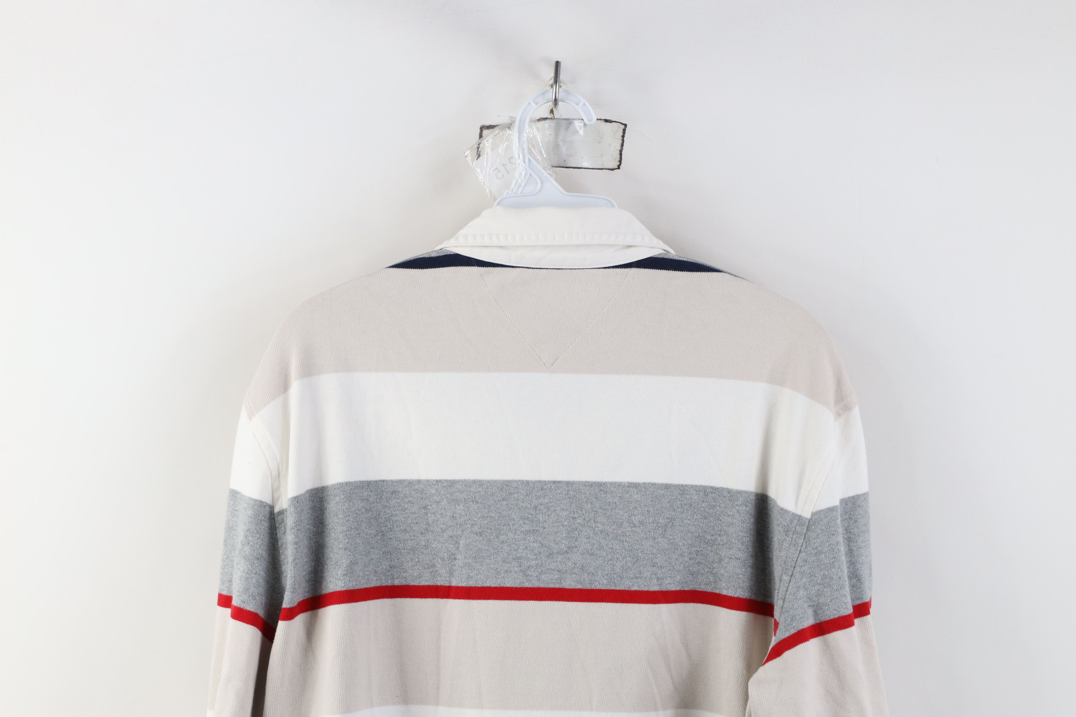Tommy Hilfiger Vintage Y2K Tommy Hilfiger Long Sleeve Rugby Polo Shirt Size US L / EU 52-54 / 3 - 15 Thumbnail