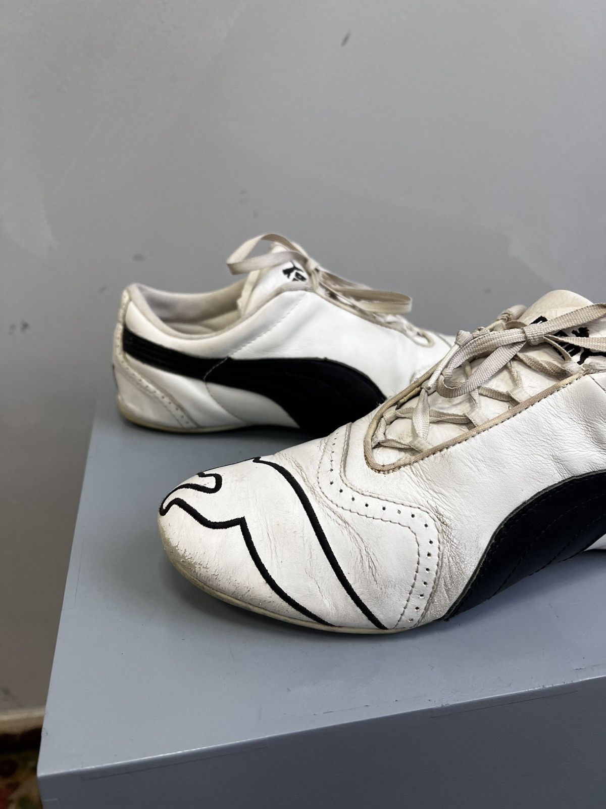 Puma × Vintage PUMA Y2K LEATHER SPEED CAT RACING MOTO LOW SHOES SNEAKERS Size US 9 / IT 39 - 8 Thumbnail