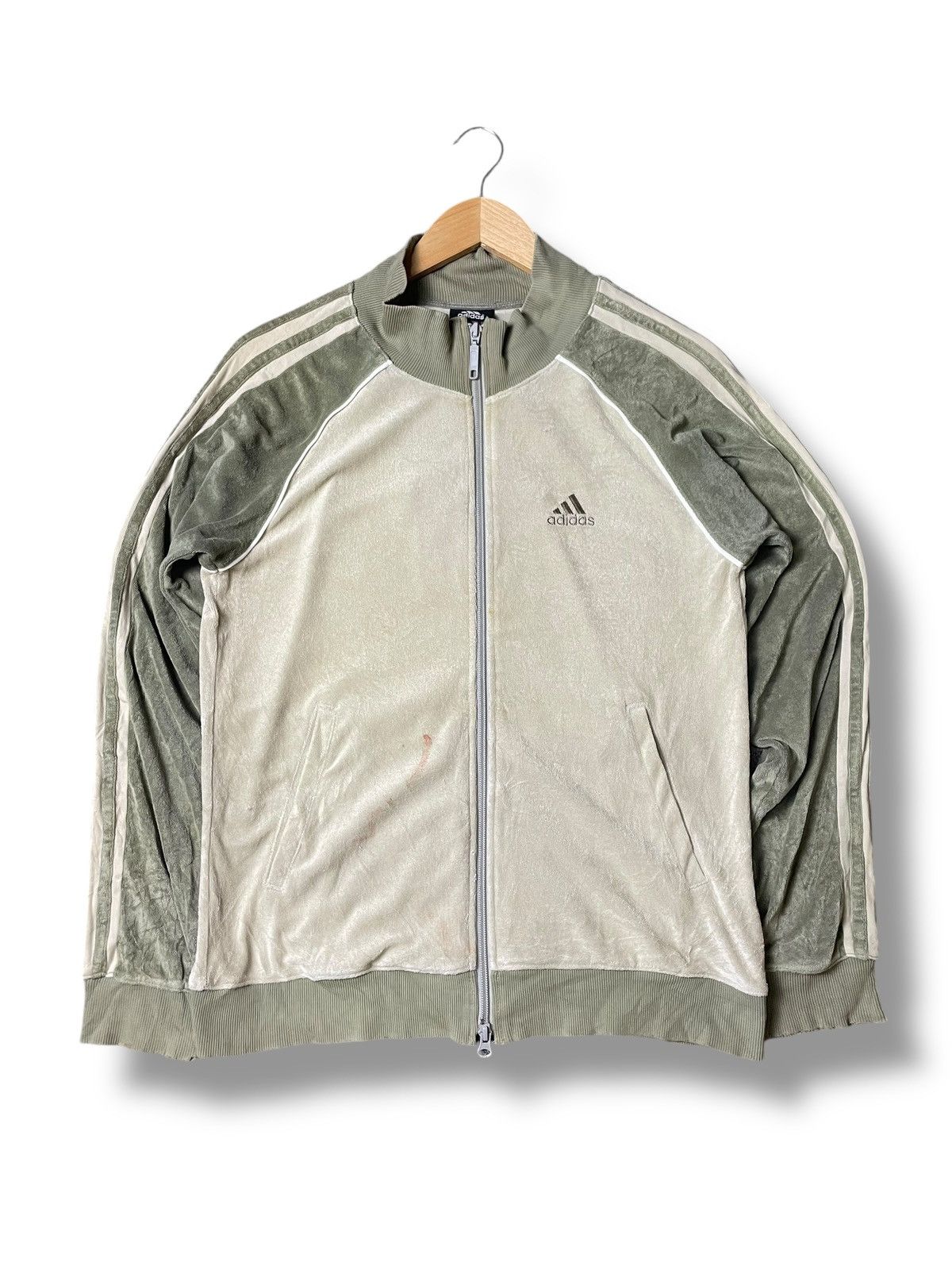 Adidas × Vintage ADIDAS Fleece Track Sportswear Jacket (104) Size US S / EU 44-46 / 1 - 1 Thumbnail