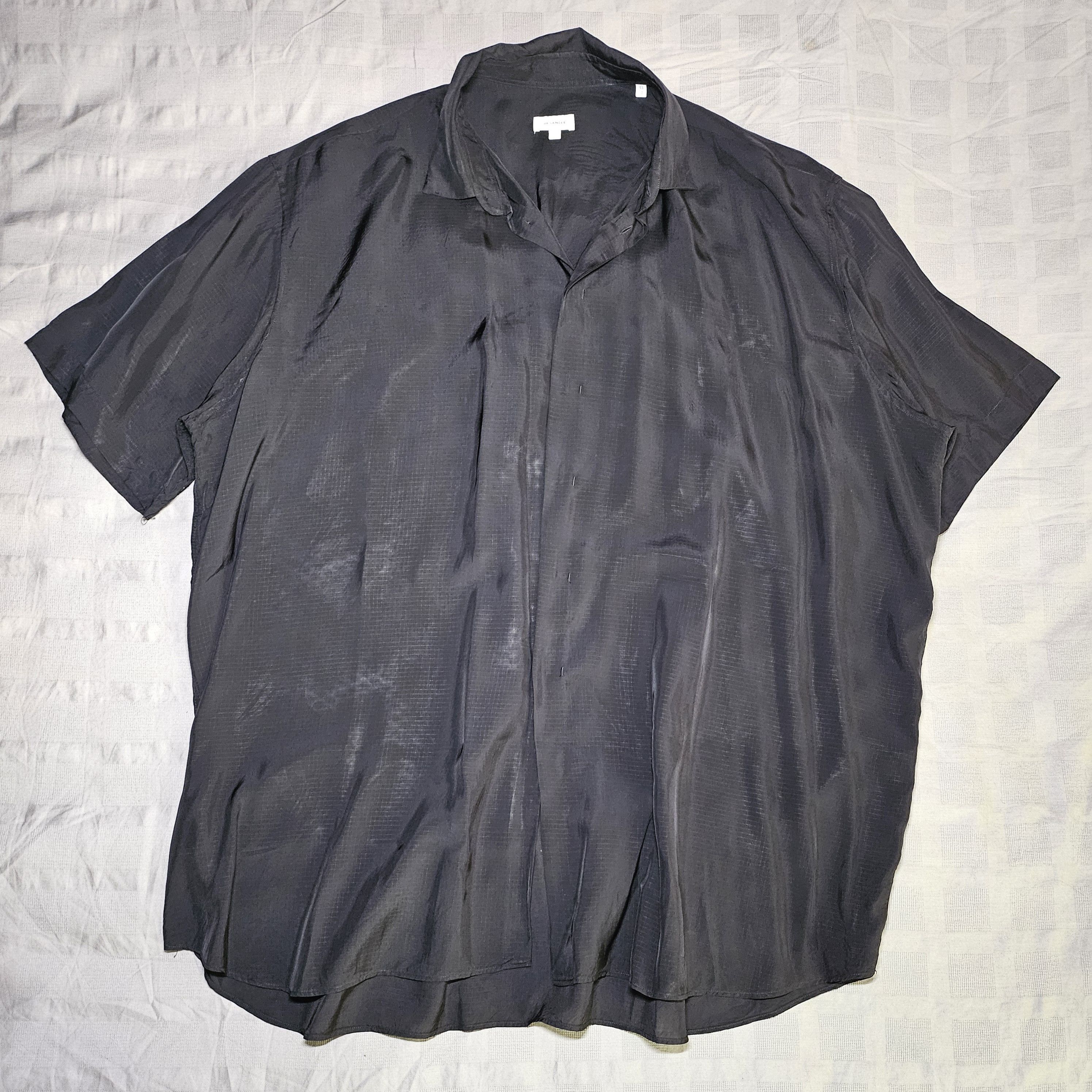 Image of Jil Sander Archive Silk Organza Shirt in Black, Men's (Size XL)