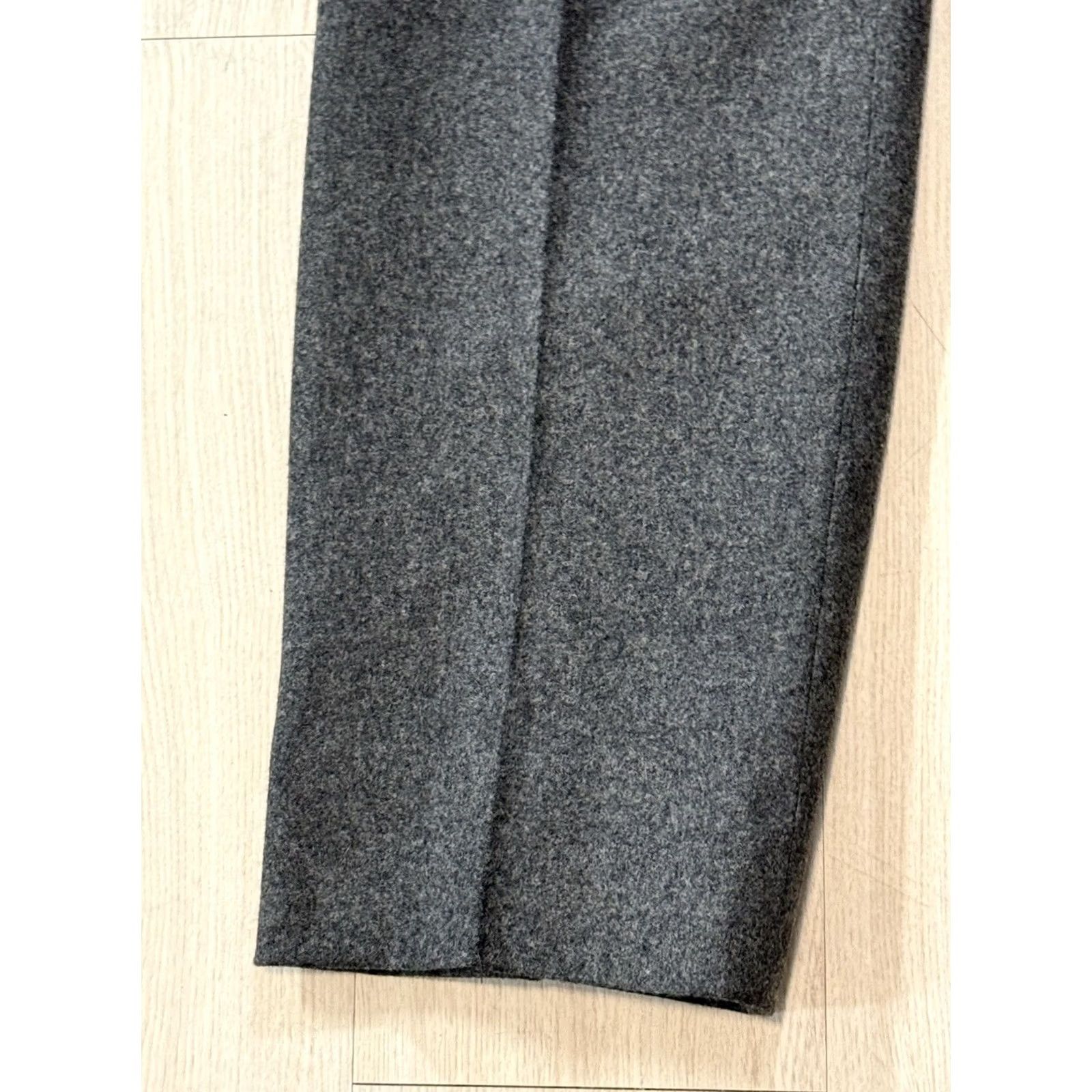 Polo Ralph Lauren VINTAGE Polo Ralph Lauren Pants Wool Cashmere Knit Pleated Straight 34x30 Gray 90s Italy Men's Dress Pants Size US S / EU 44-46 / 1 - 5 Thumbnail