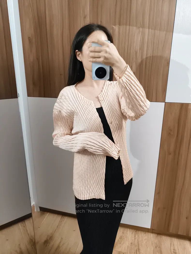 Issey Miyake Issey Miyake Main Line Fish Scale Cardigan Size M / US 6-8 / IT 42-44 - 1 Thumbnail