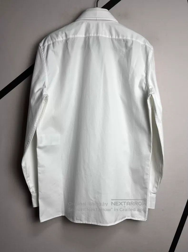 Saint Laurent Paris Saint Laurent Paris size 37 White Bowtie Accordion Shirt i Size US M / EU 48-50 / 2 - 2 Thumbnail