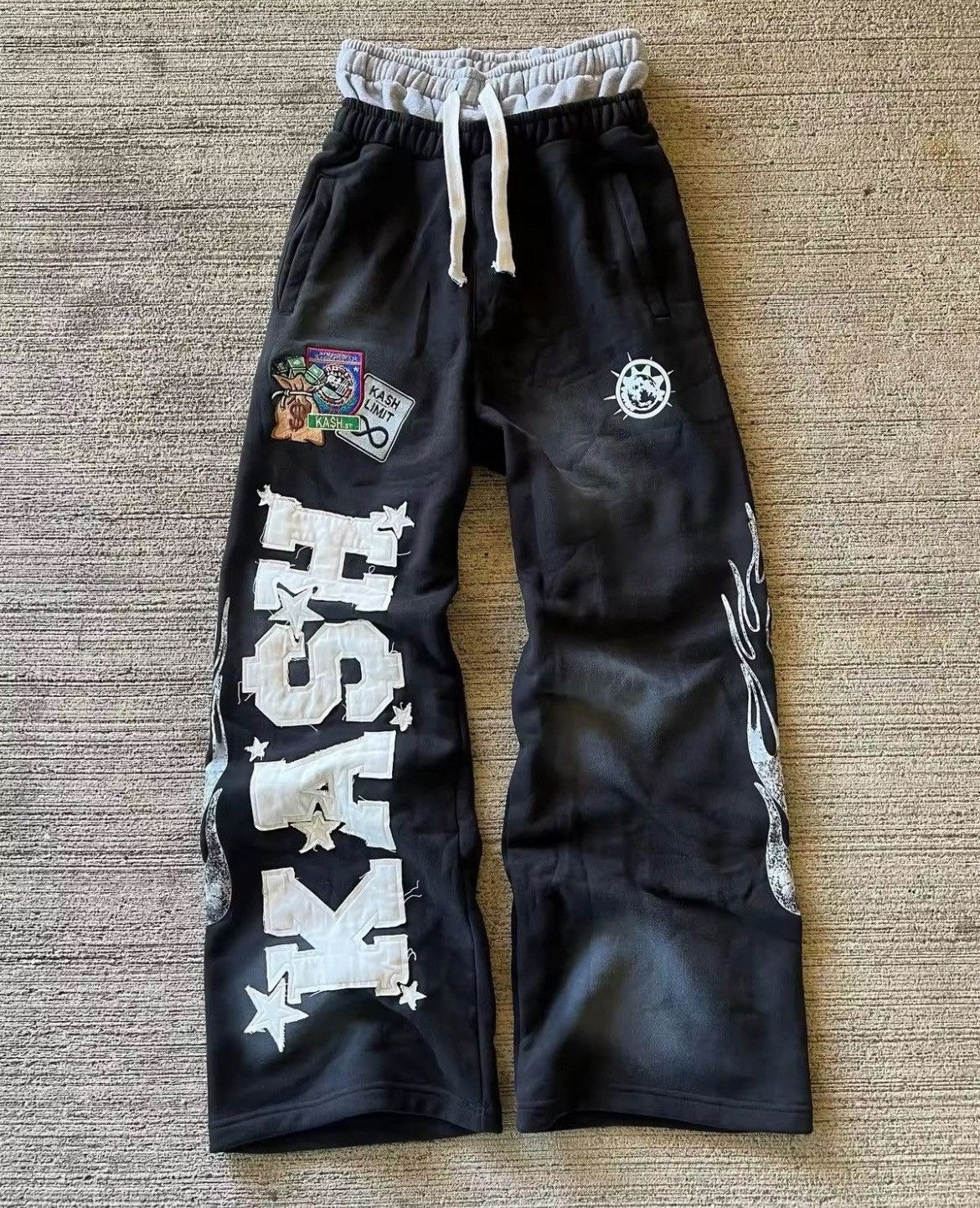 Japanese Brand Double Waist Black Boxer Baggy Sweatpants Size US 30 / EU 46 - 1 Thumbnail
