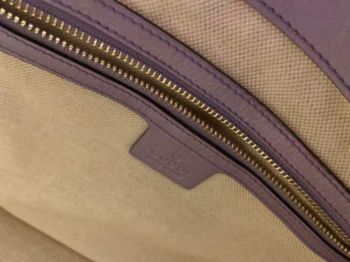 Gucci Gucci - Glancery Heart Abbey Handbag Purple Pink Size ONE SIZE - 7 Thumbnail