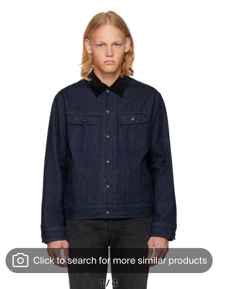 Rag & Bone Rag and Bone Indigo Dye Denim Trucker Jacket Size US L / EU 52-54 / 3 - 1 Thumbnail
