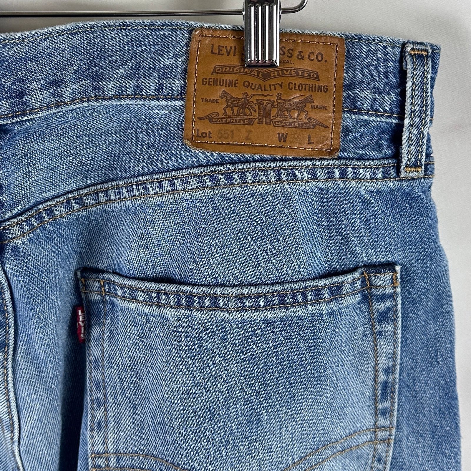 Levi's 551 Premium Denim Big E Jeans Size US 36 / EU 52 - 6 Thumbnail