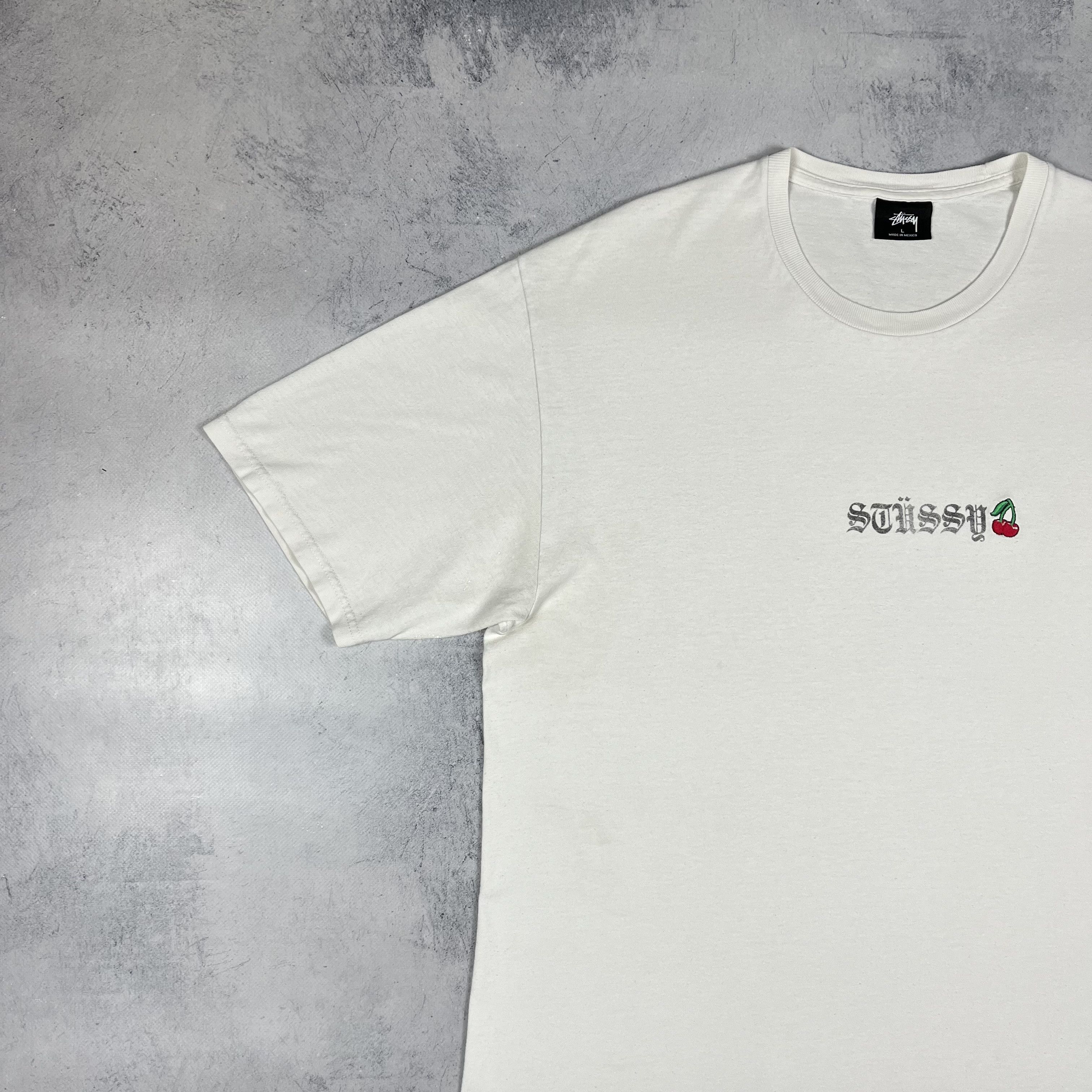 Stussy Vintage Stussy Cherry Big Logo Y2K T Shirt 00’s Size US L / EU 52-54 / 3 - 6 Thumbnail