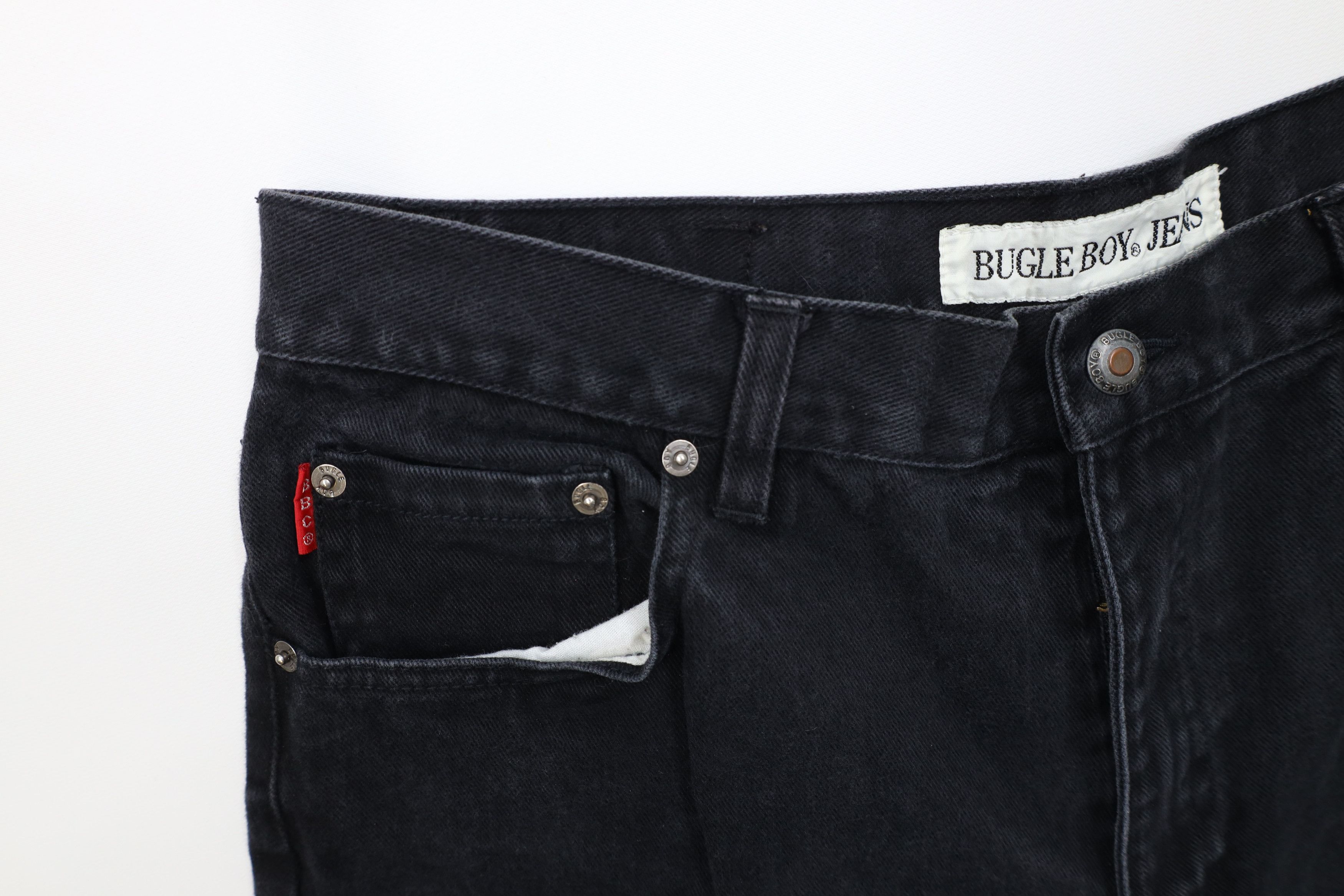 Vintage Vintage 90s Streetwear Relaxed Fit Tapered Leg Jeans Black Size US 34 / EU 50 - 7 Thumbnail