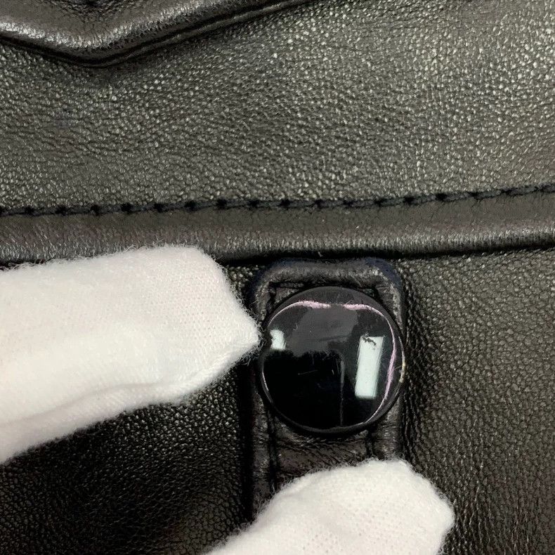 Saint Laurent Paris Saint Laurent Paris Black sheepskin lapel long sleeve diag Size S / US 4 / IT 40 - 9 Thumbnail