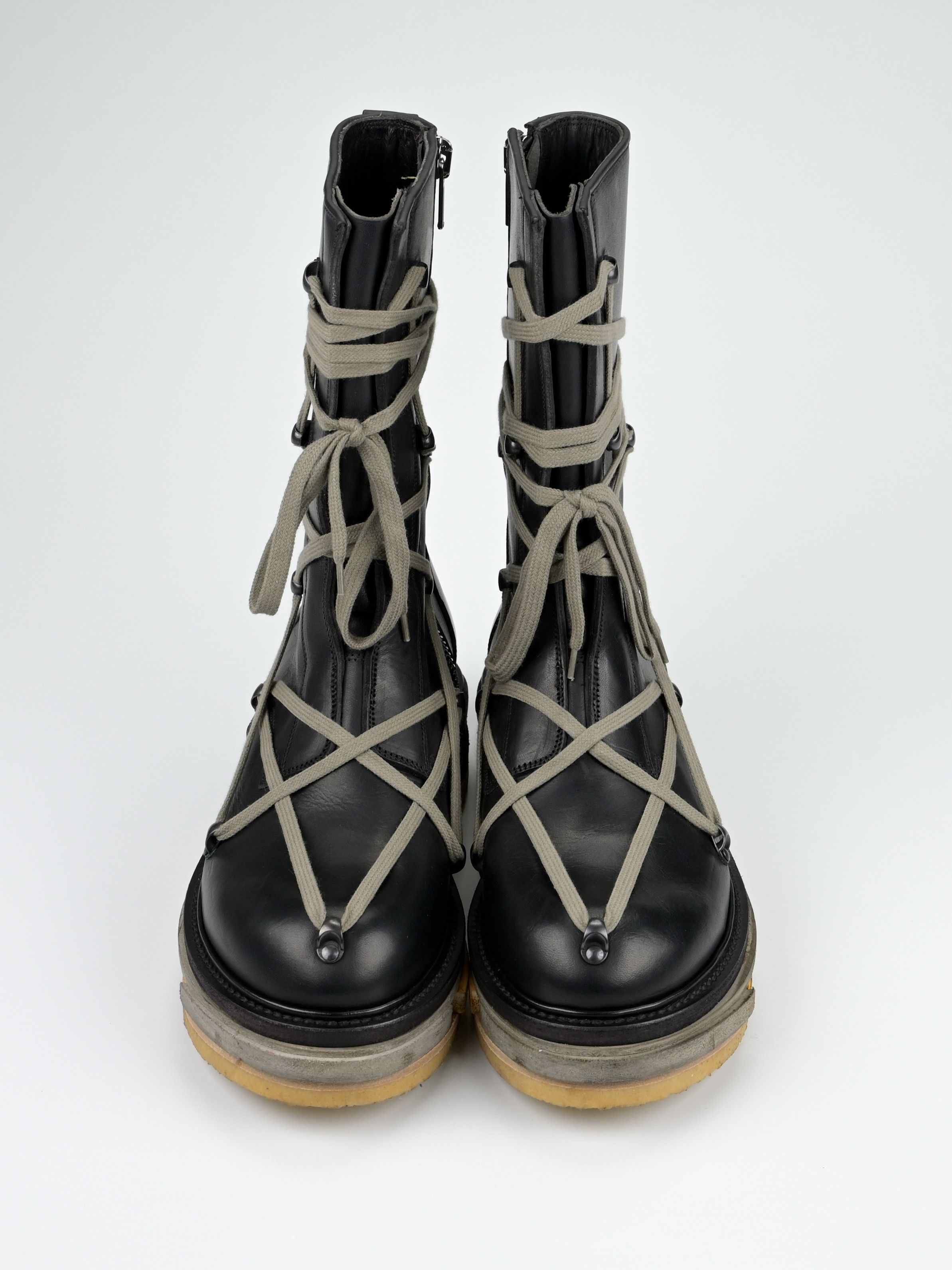 Rick Owens F/W 2017 Glitter Hexagram Creeper Boots Lego Sole Size US 10.5 / EU 43-44 - 2 Thumbnail