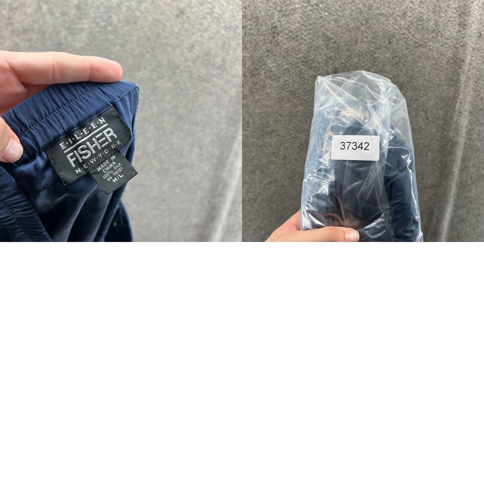 Eileen Fisher Eileen Fisher Skirt Women Medium Blue Navy Knee Length Silk Midi Pencil Straight Size 32" / US 10 / IT 46 - 8 Thumbnail