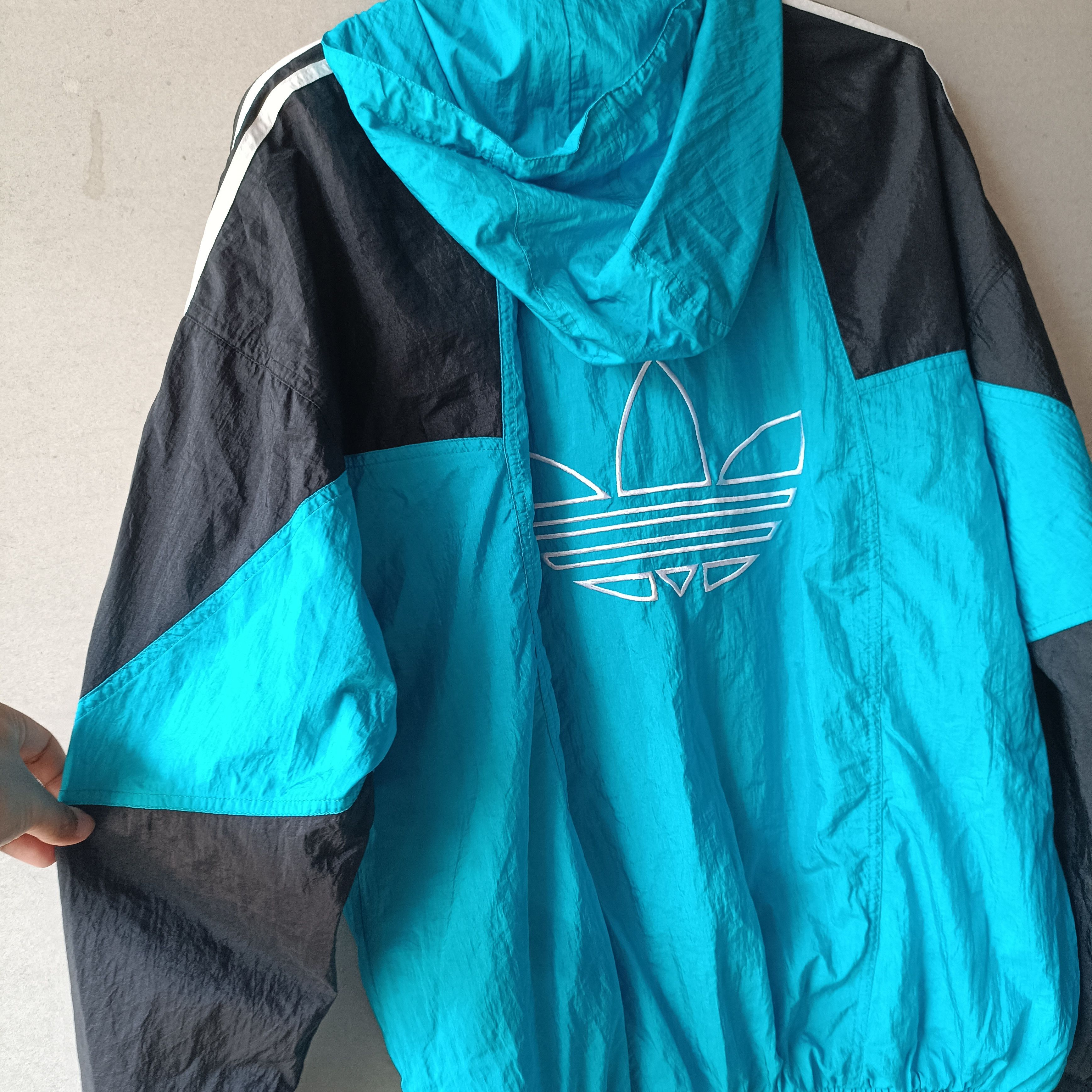 Adidas 1990s Adidas - Vintage Big Logo Three foil Size US L / EU 52-54 / 3 - 6 Thumbnail