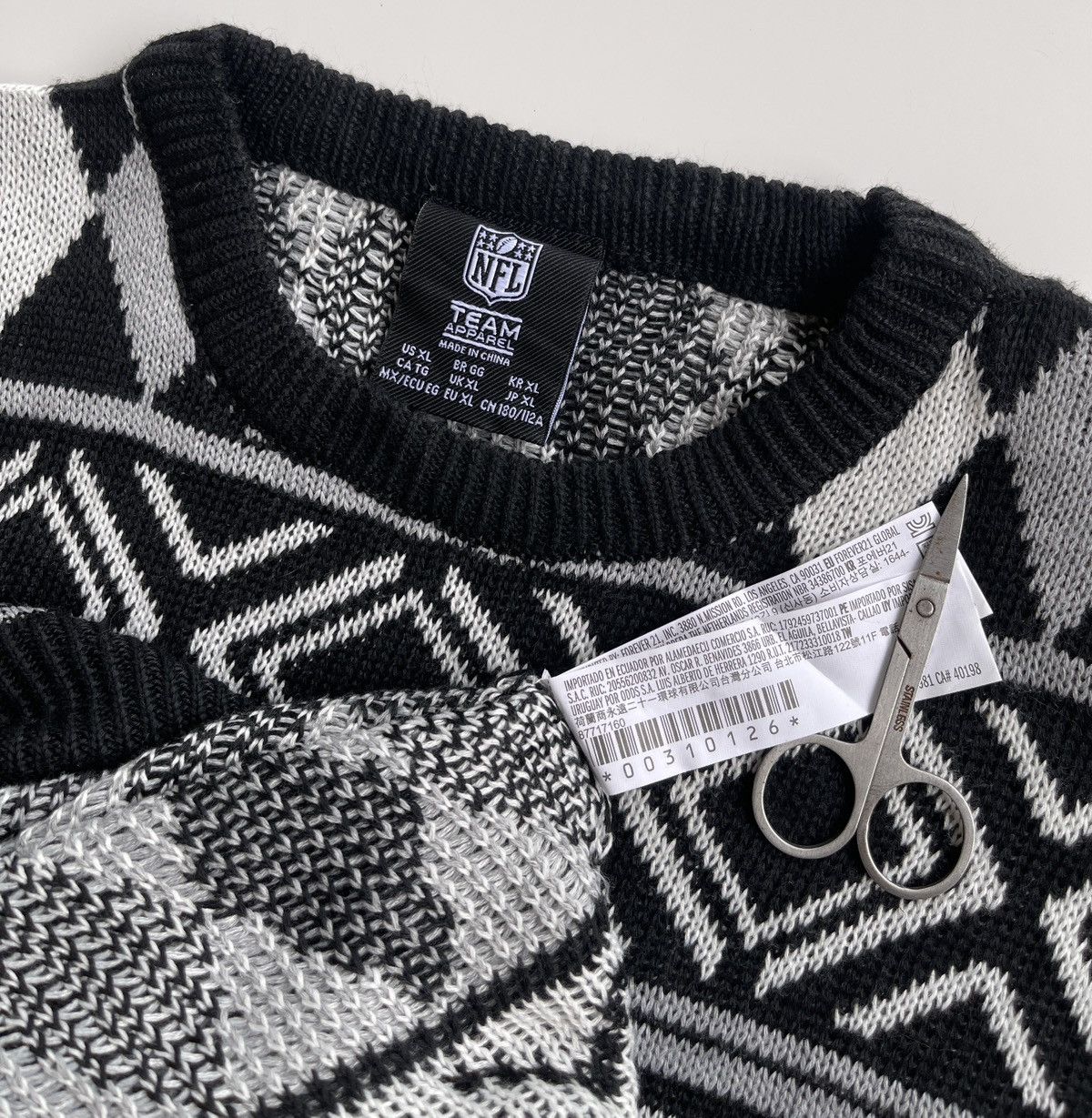 NFL NFL Oakland Raiders Jumper Knit Sweater Size US XL / EU 56 / 4 - 6 Thumbnail