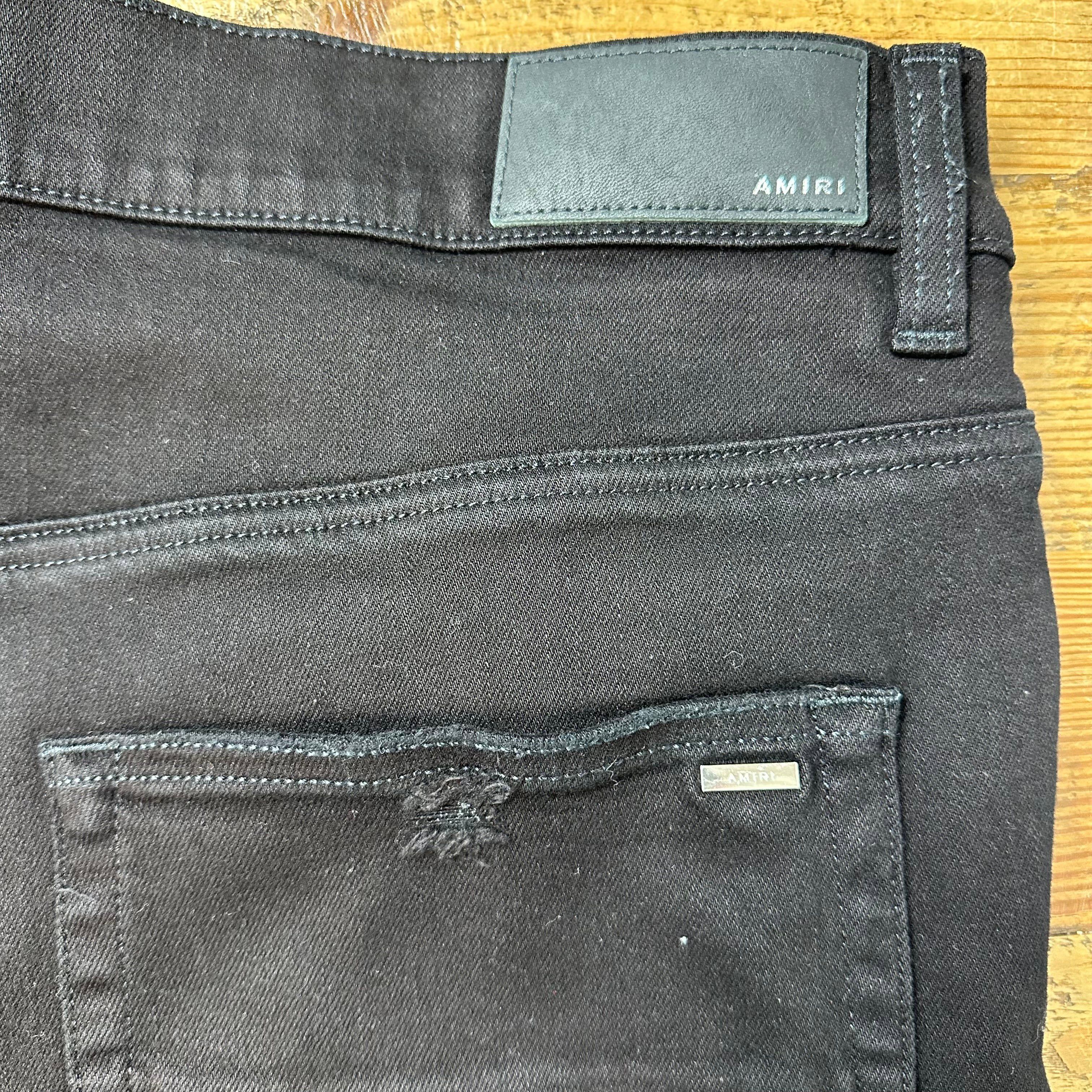 Amiri Amiri Plain Black Flare Denim Jeans Sz 36 Size US 36 / EU 52 - 4 Thumbnail