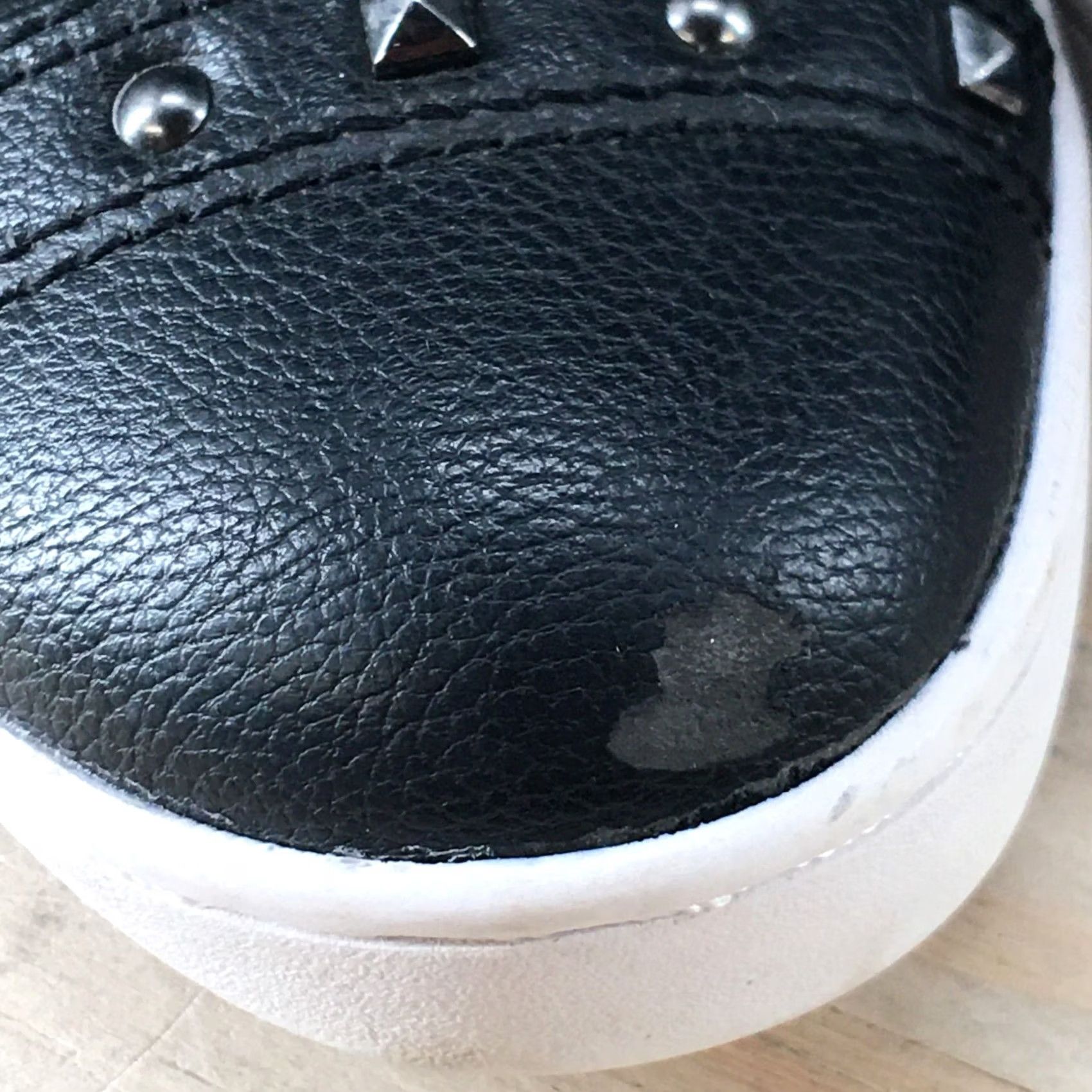 Vintage PASTRY Shoes Womens Black High Top Sneakers Glittered Faux Leather Lace Size M / US 6-8 / IT 42-44 - 7 Thumbnail