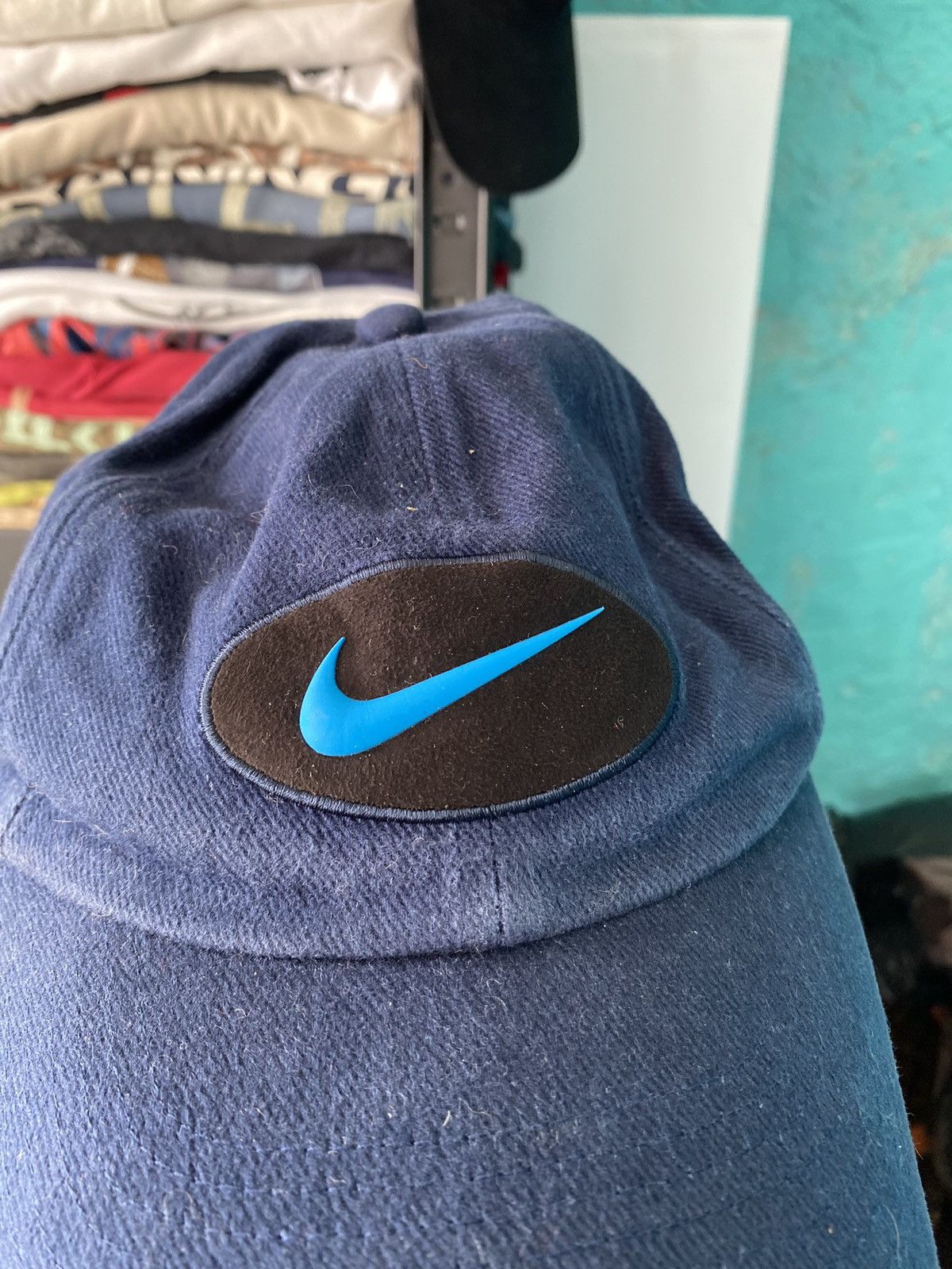 Nike × Vintage VNTG Nike Big Swoosh OS Mens Cap OG y2k Size ONE SIZE - 3 Thumbnail
