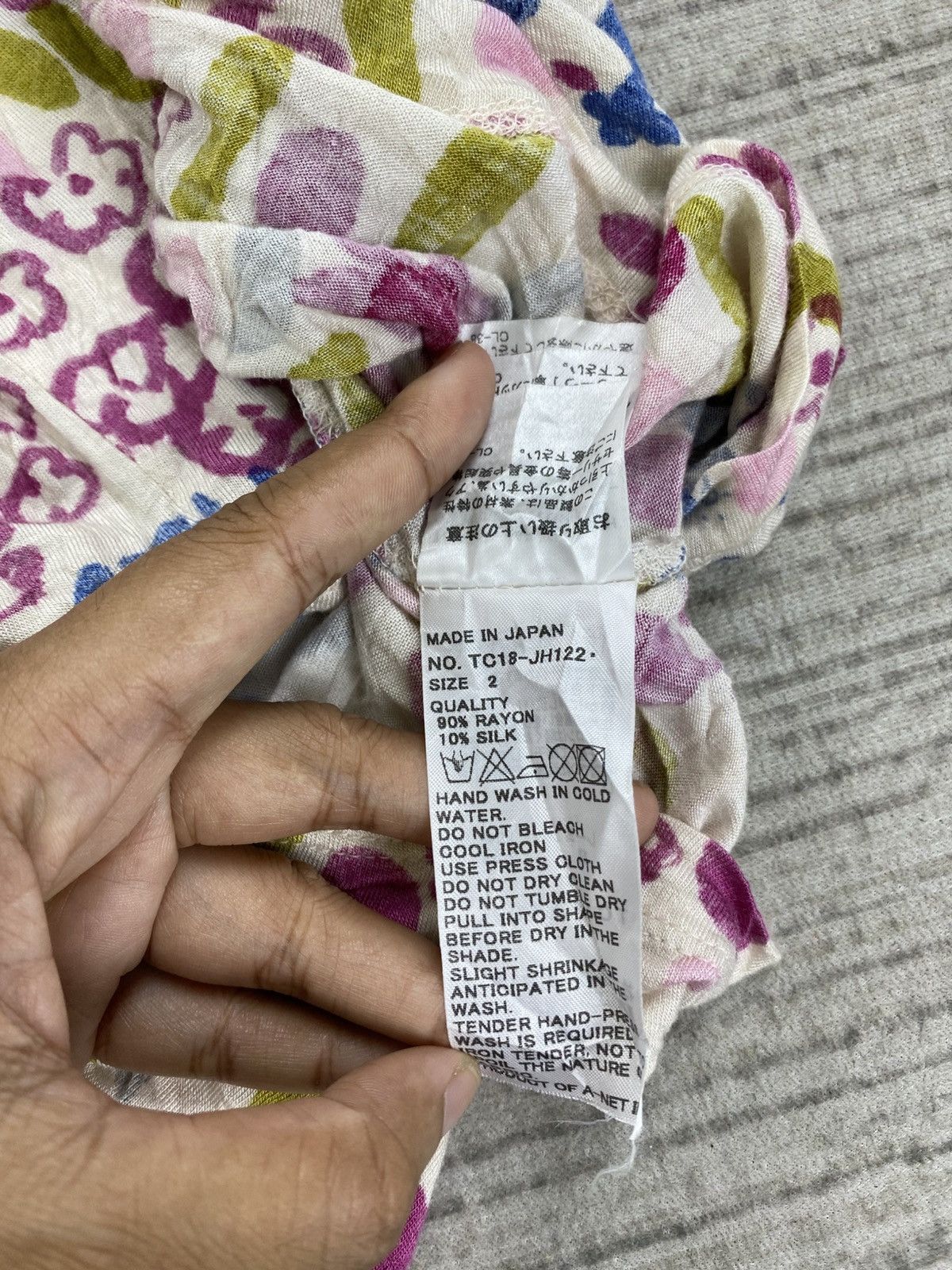 Issey Miyake × Tsumori Chisato × Vintage Tsumori Chisato By Issey Miyake Floral Axolotl Wolf Dress Size XXL / US 16-18 / IT 52-54 - 10 Thumbnail