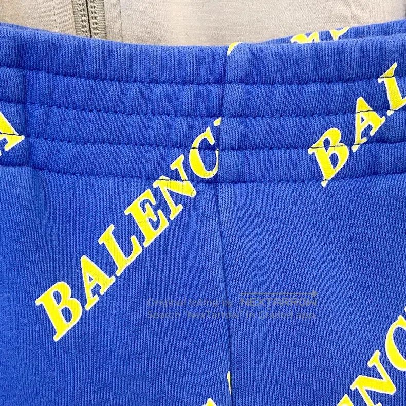 Balenciaga Balenciaga size M Blue Full Print Old Logo Sweatpants Size US 30 / EU 46 - 4 Thumbnail