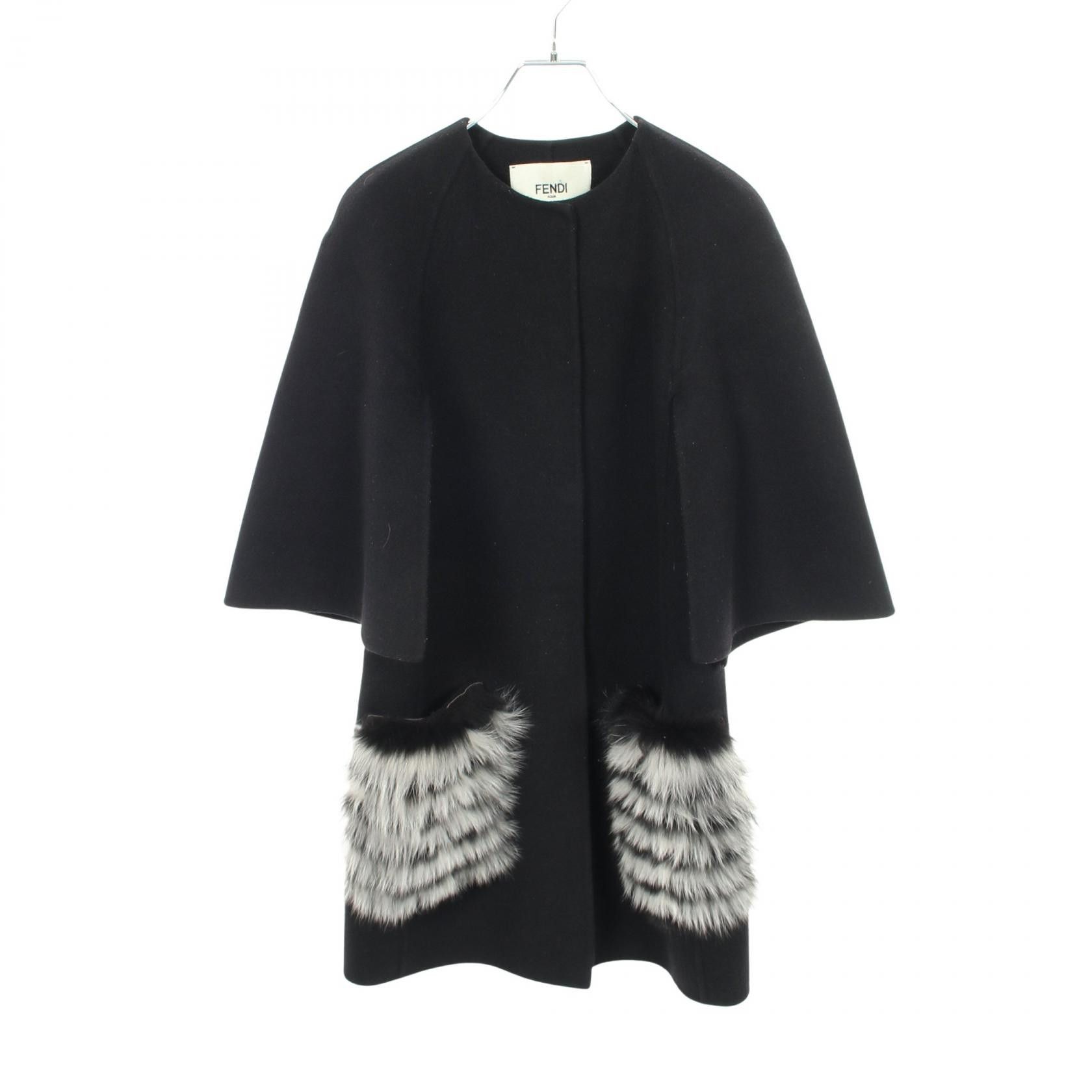 Fendi Fendi Fendi Wool Coat Textile Outerwear DUTY FREE for USA Size ONE SIZE - 1 Thumbnail